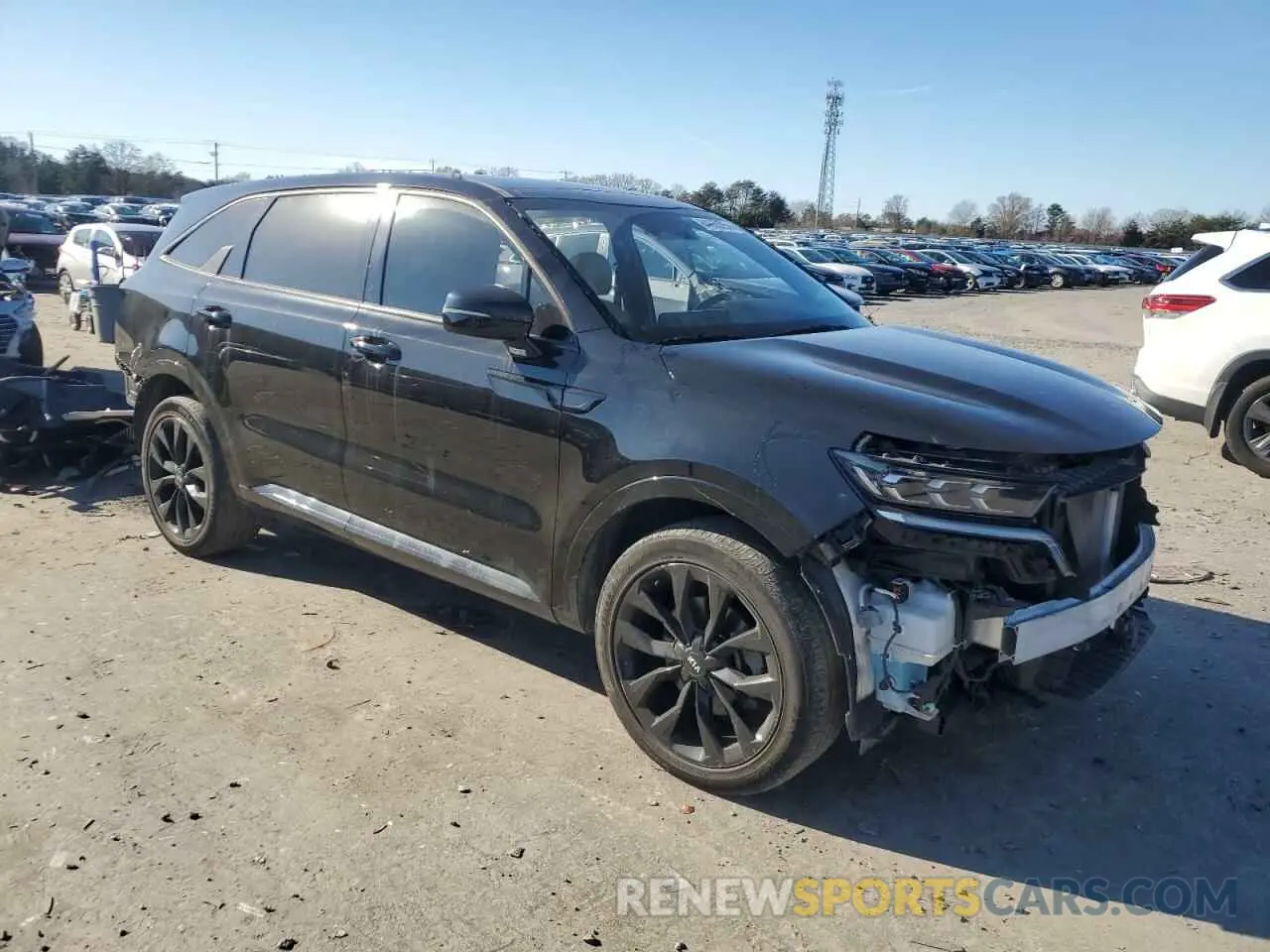 4 fotografías del automóvil dañado 5XYRK4LF2MG048527 KIA SORENTO 2021
