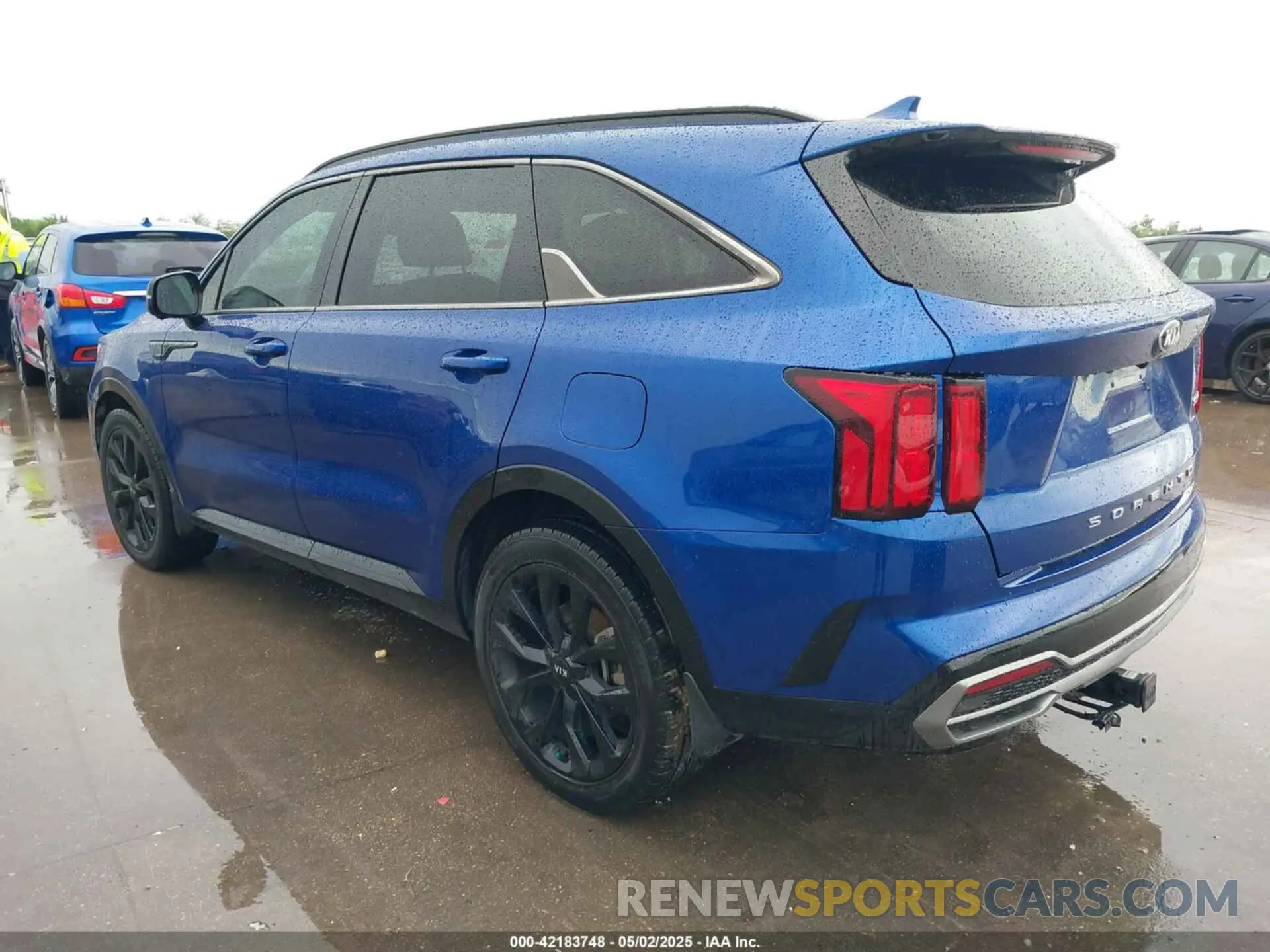 3 fotografías del automóvil dañado 5XYRK4LF4MG028358 KIA SORENTO 2021