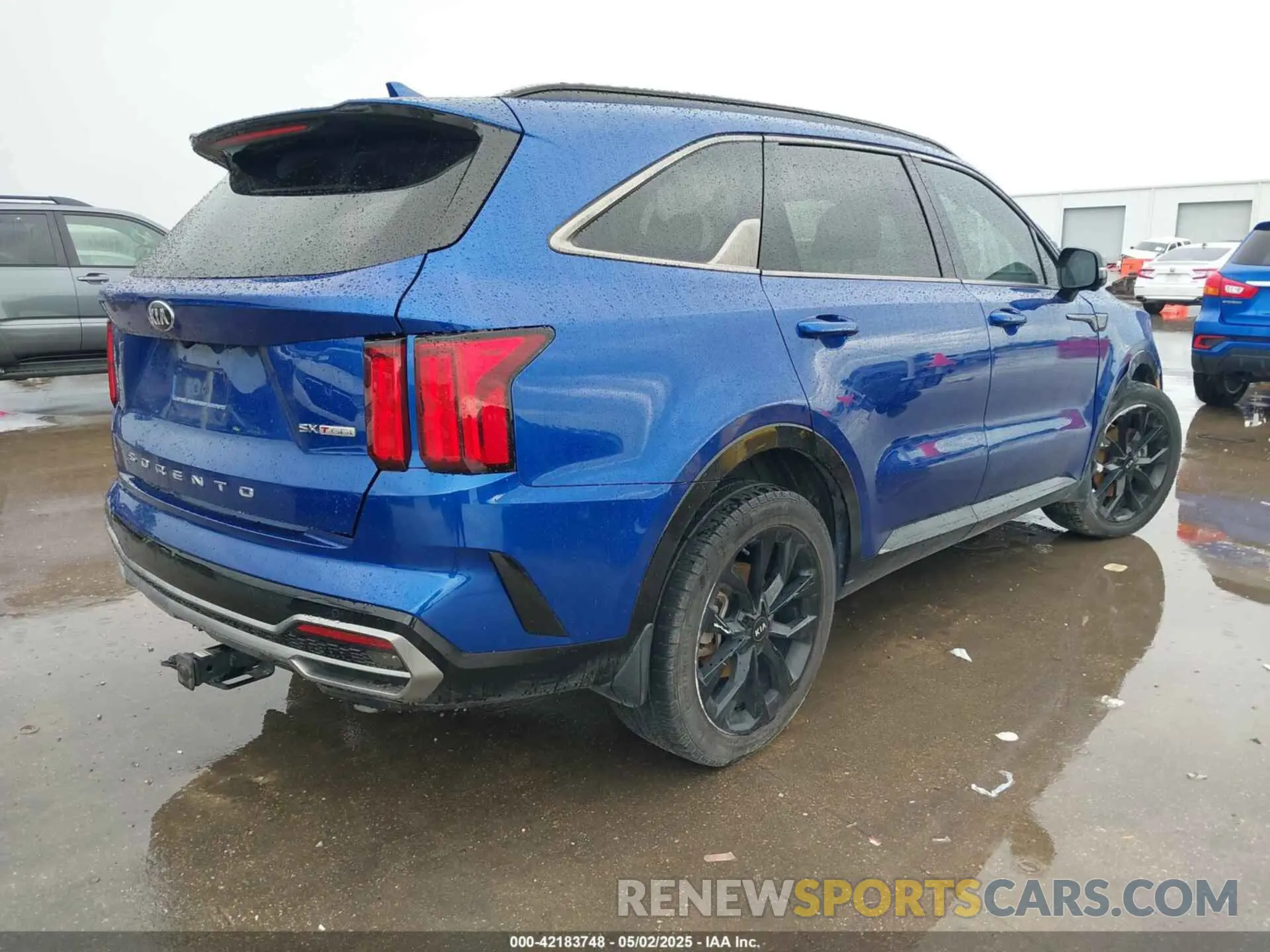 4 fotografías del automóvil dañado 5XYRK4LF4MG028358 KIA SORENTO 2021