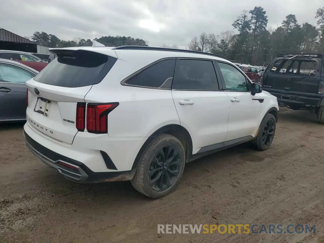 3 fotografías del automóvil dañado 5XYRK4LF5MG023668 KIA SORENTO 2021