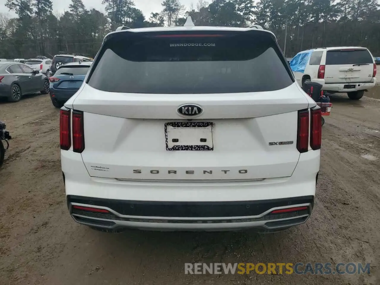 6 fotografías del automóvil dañado 5XYRK4LF5MG023668 KIA SORENTO 2021