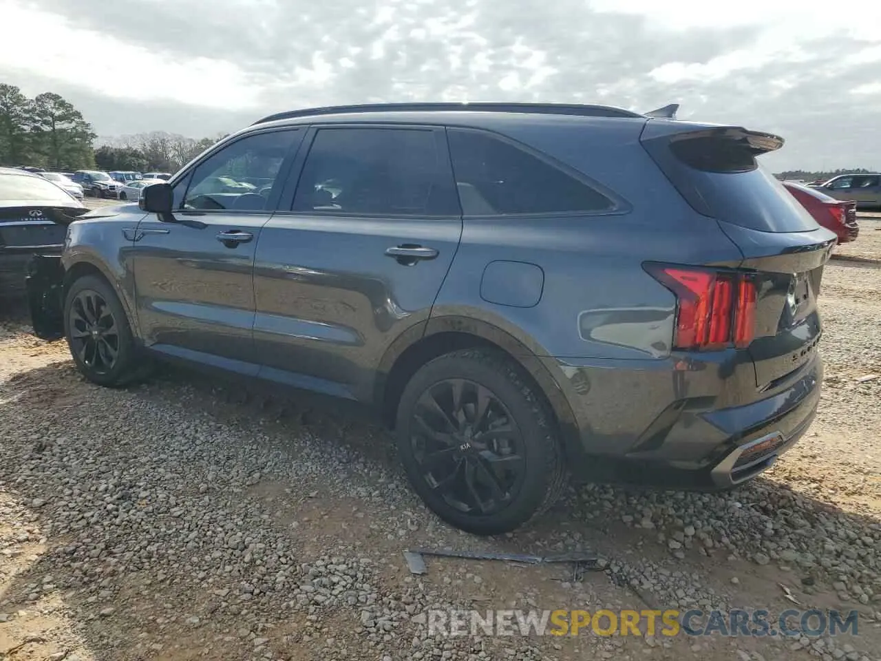 2 fotografías del automóvil dañado 5XYRK4LF7MG032260 KIA SORENTO 2021
