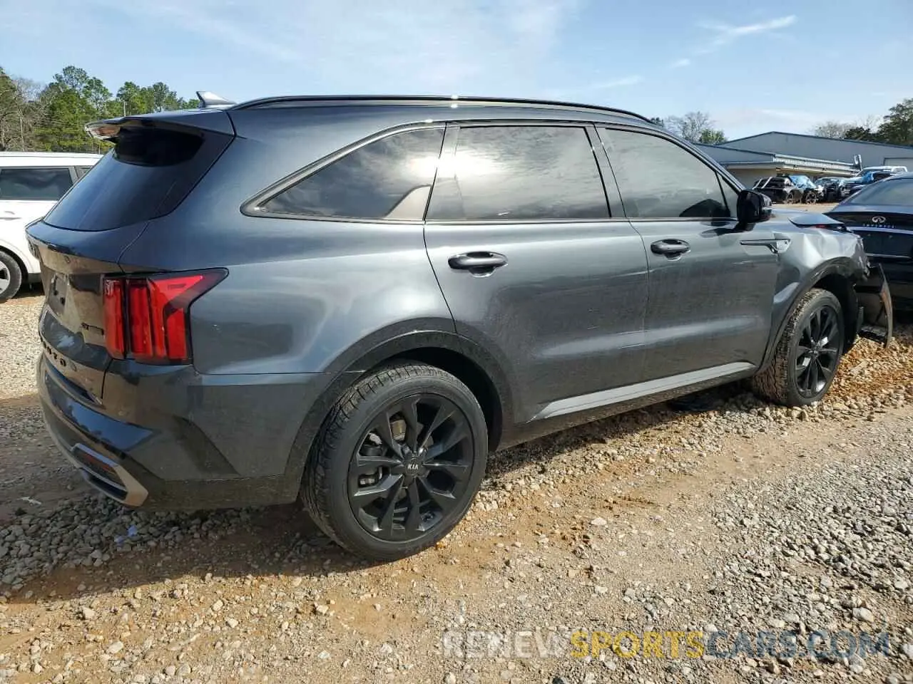 3 fotografías del automóvil dañado 5XYRK4LF7MG032260 KIA SORENTO 2021
