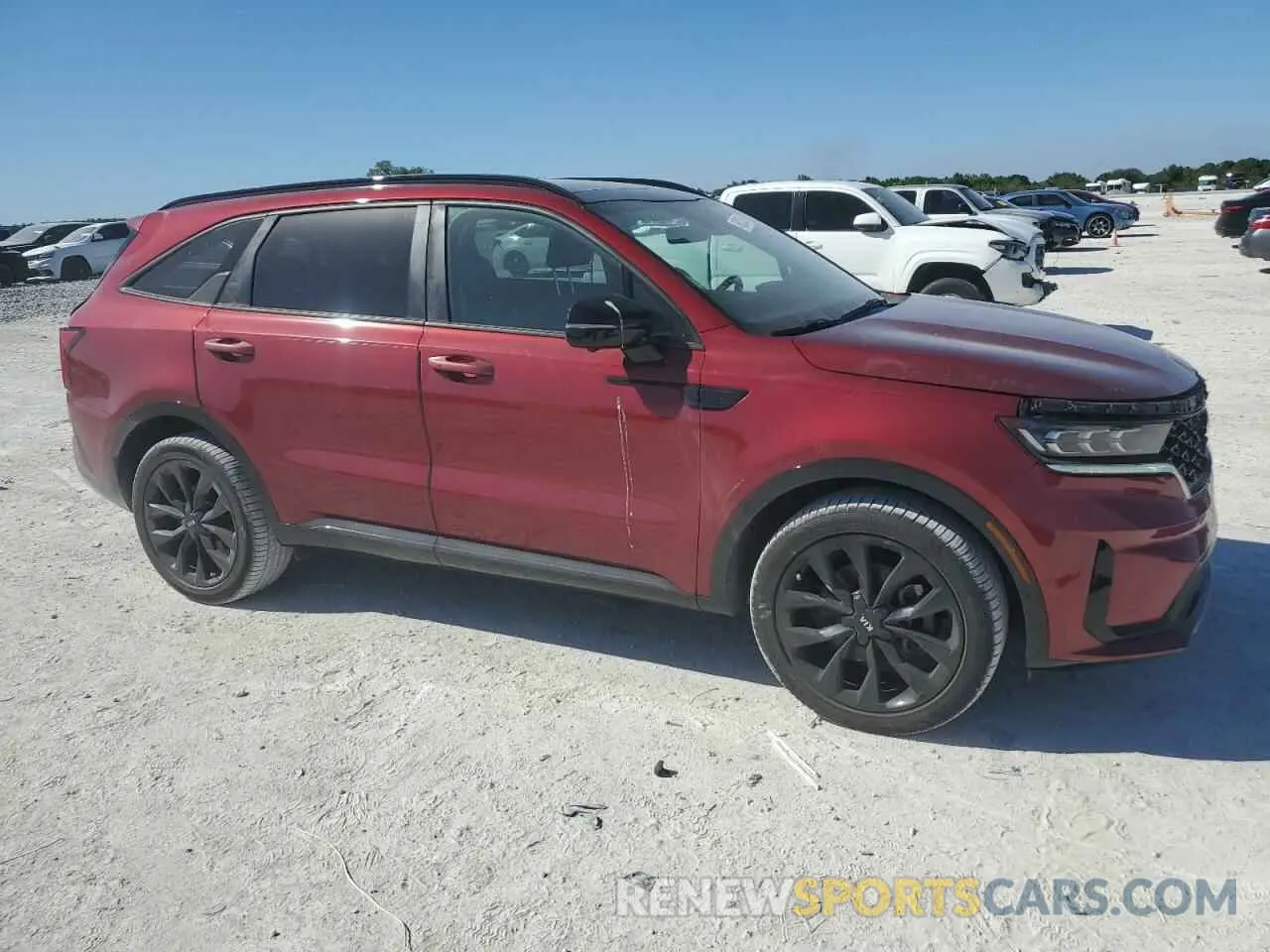 4 fotografías del automóvil dañado 5XYRK4LFXMG052843 KIA SORENTO 2021