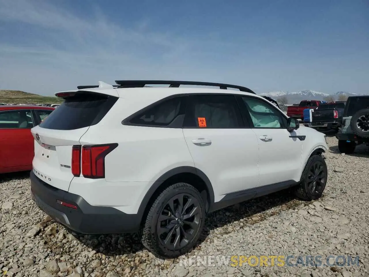 3 fotografías del automóvil dañado 5XYRKDLF0MG011816 KIA SORENTO 2021