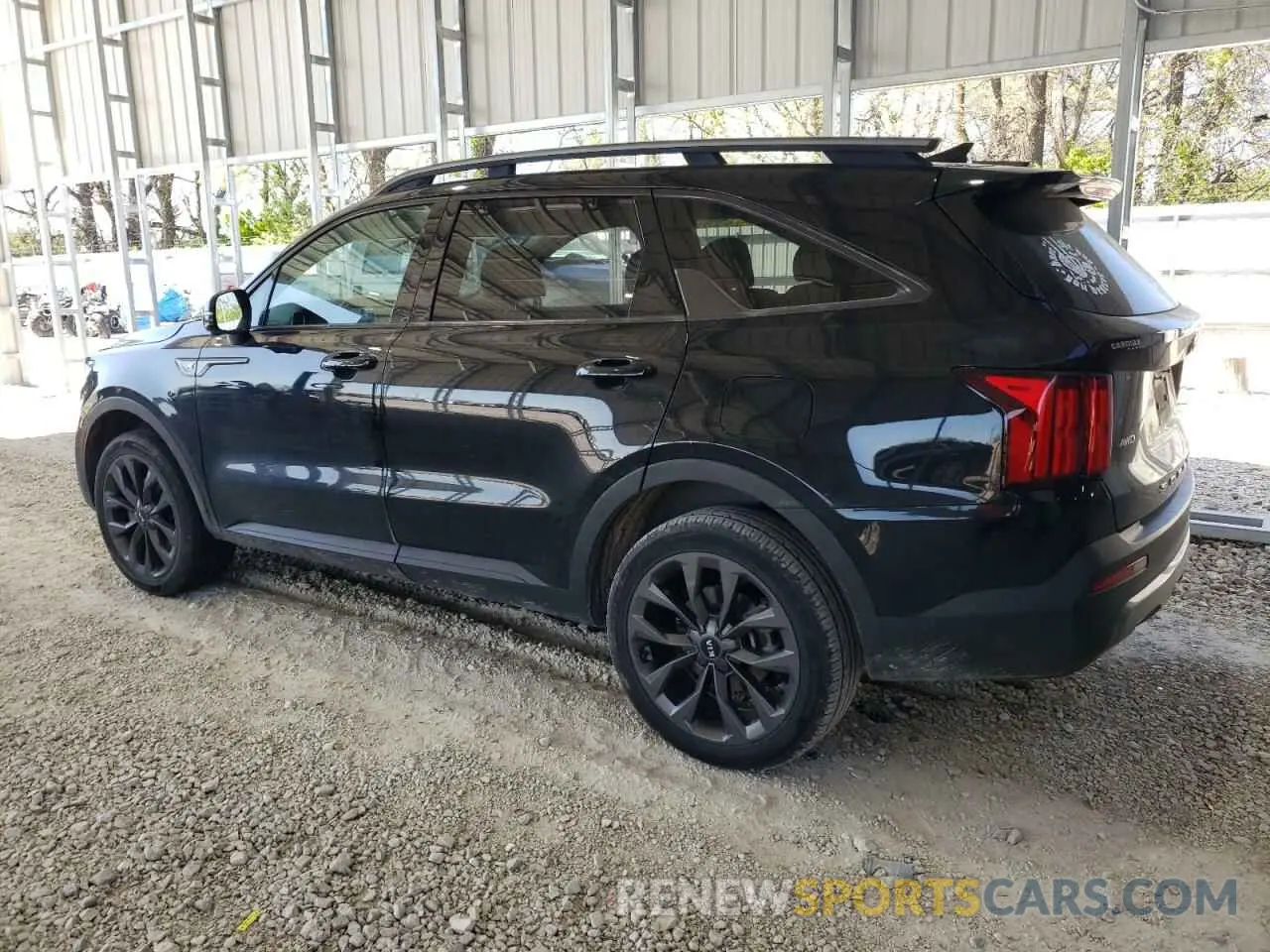 2 fotografías del automóvil dañado 5XYRKDLF1MG027894 KIA SORENTO 2021