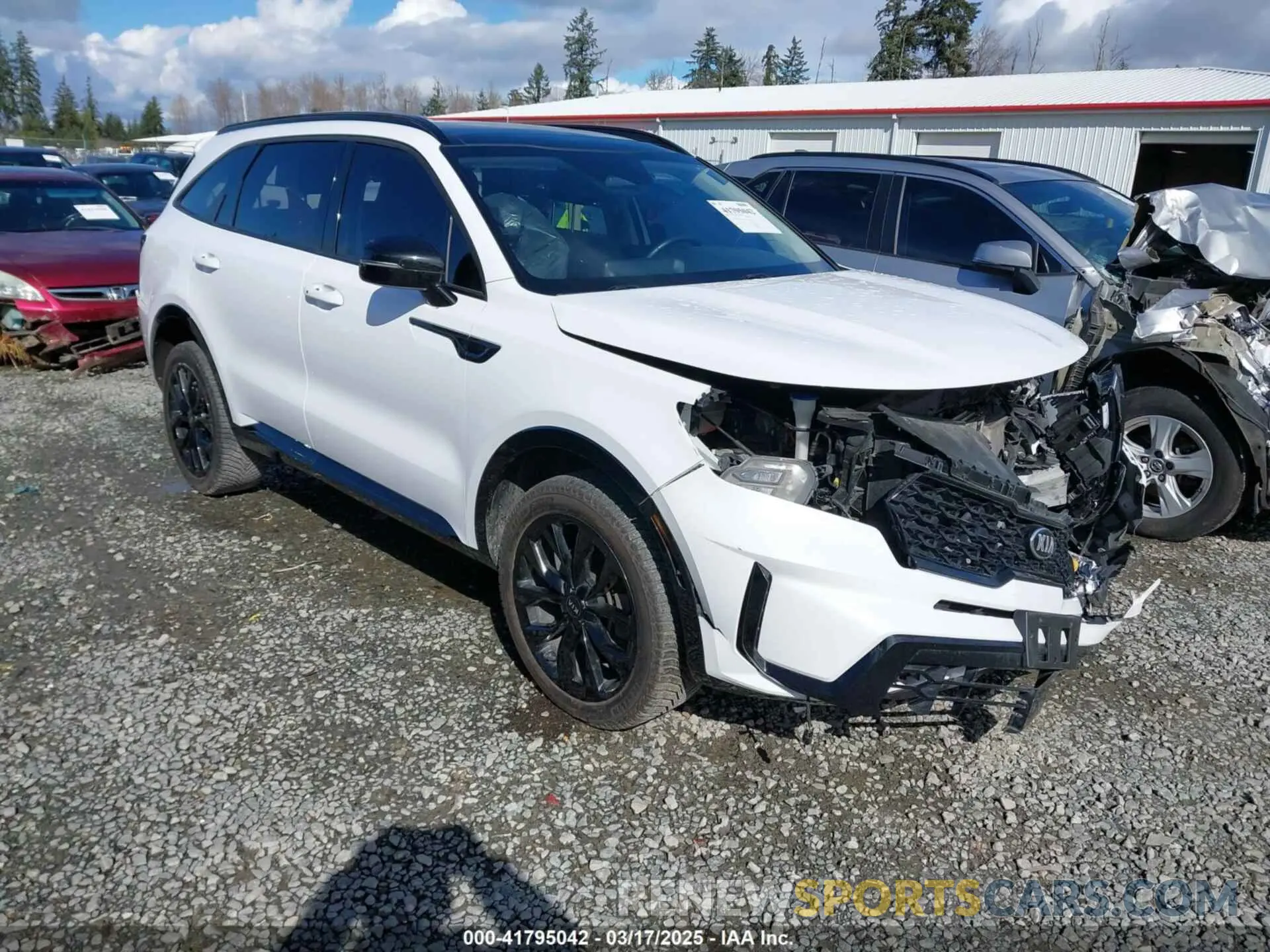 1 fotografías del automóvil dañado 5XYRKDLF5MG042916 KIA SORENTO 2021