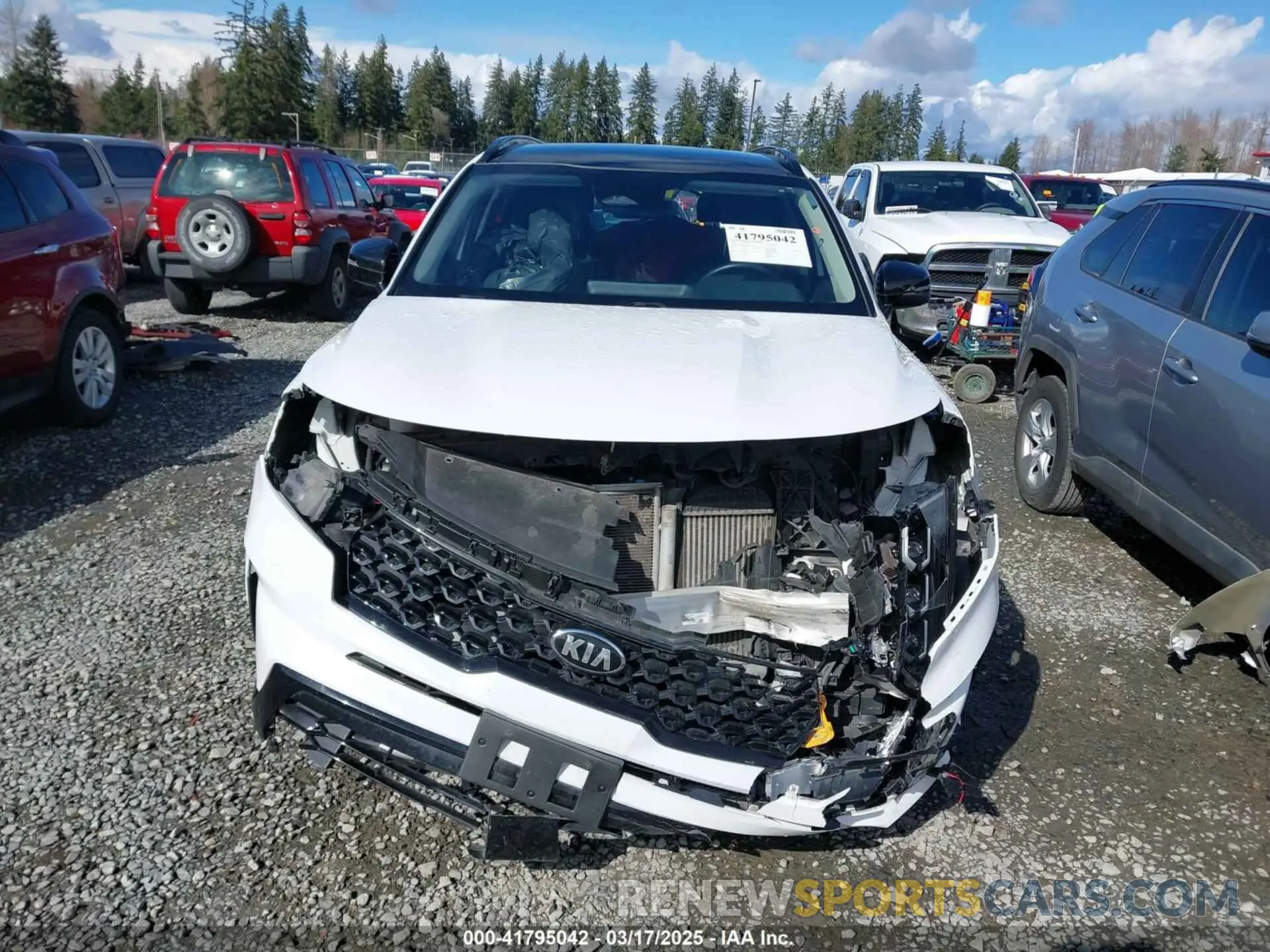 13 fotografías del automóvil dañado 5XYRKDLF5MG042916 KIA SORENTO 2021