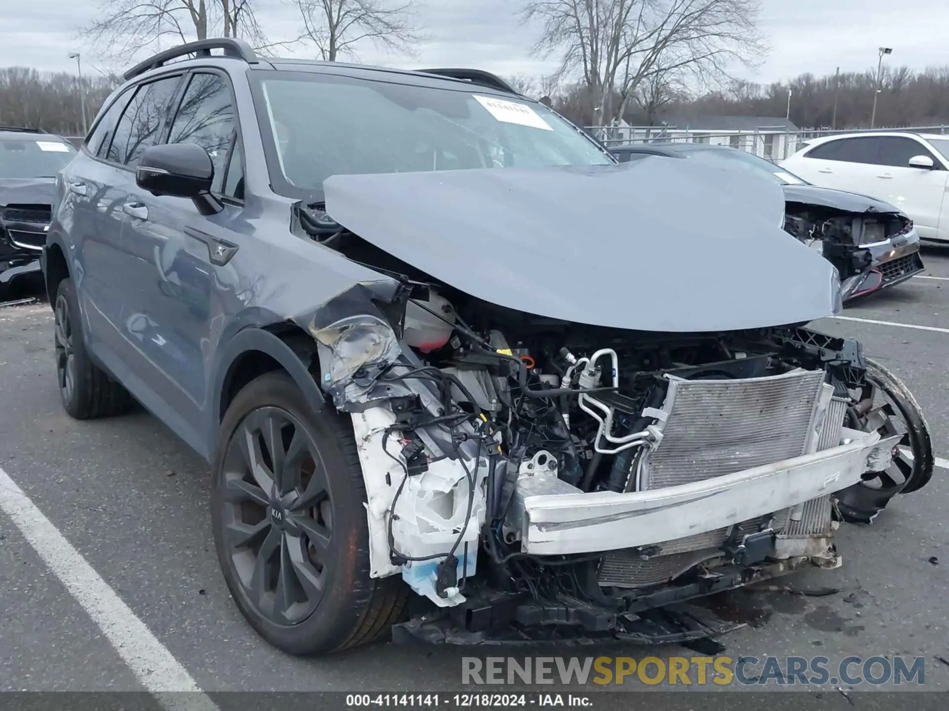 1 fotografías del automóvil dañado 5XYRKDLF6MG042391 KIA SORENTO 2021