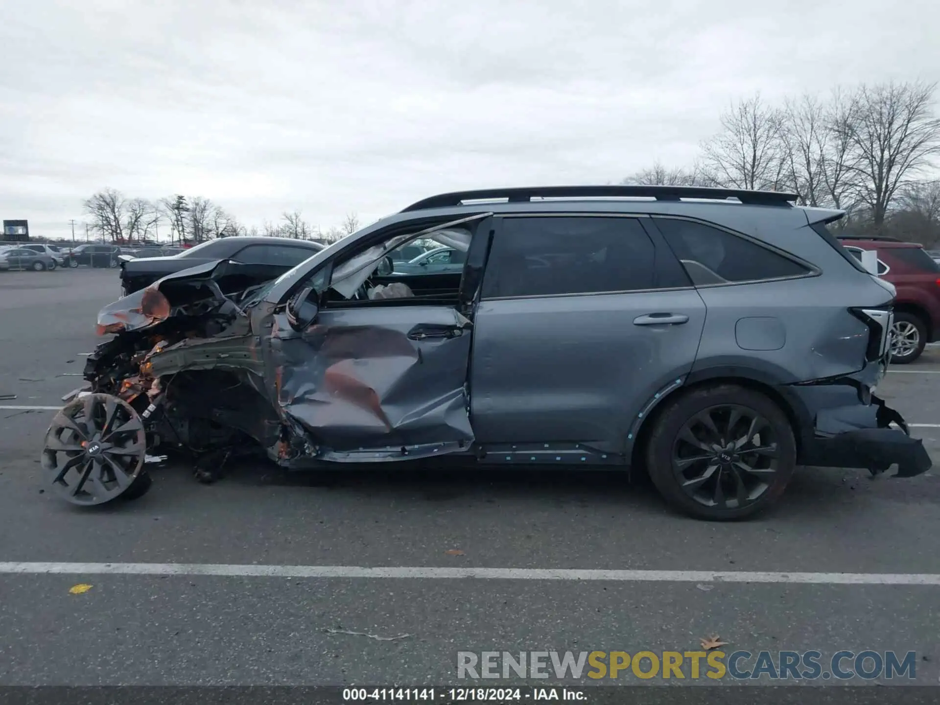 14 fotografías del automóvil dañado 5XYRKDLF6MG042391 KIA SORENTO 2021