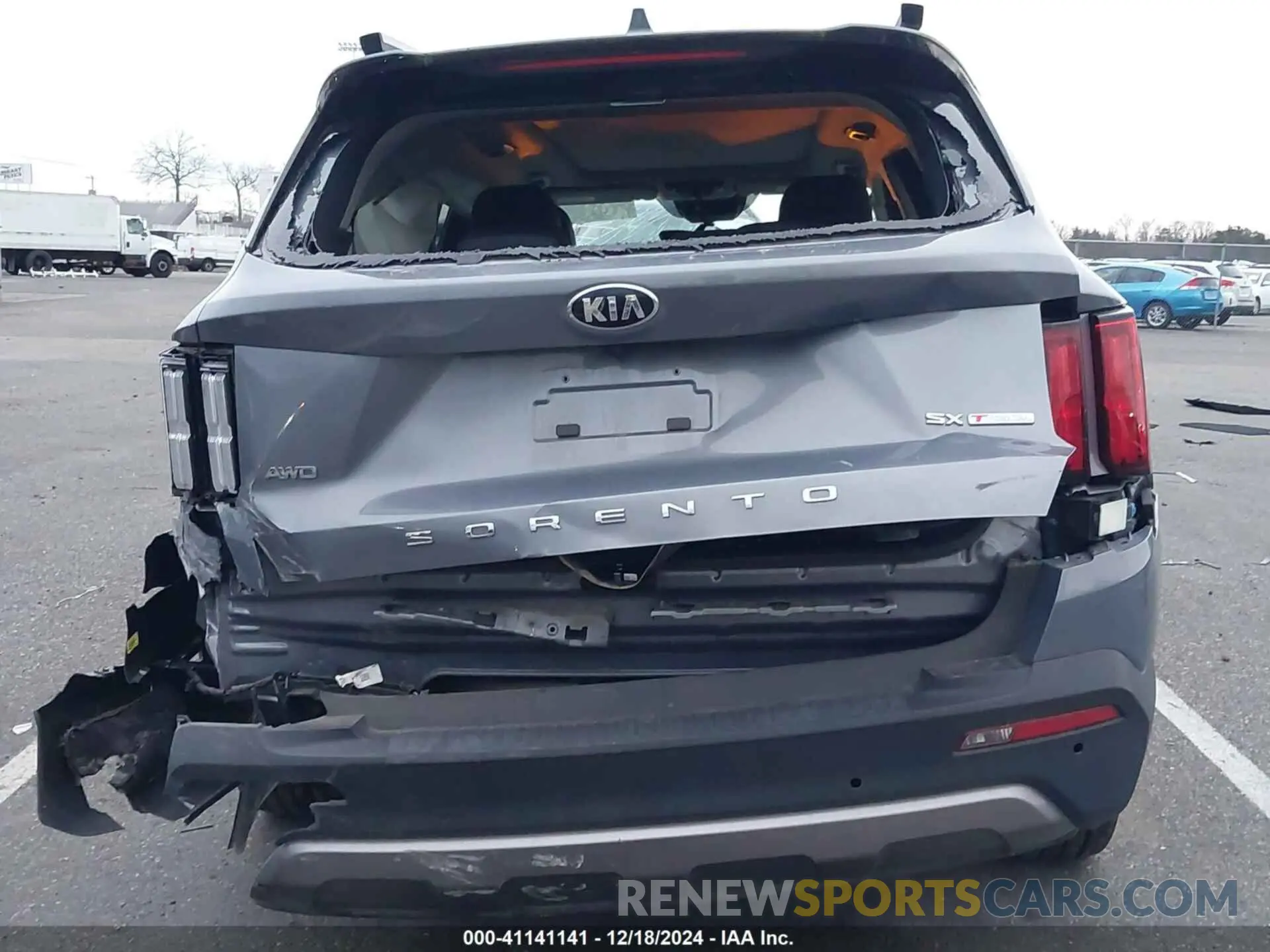 16 fotografías del automóvil dañado 5XYRKDLF6MG042391 KIA SORENTO 2021