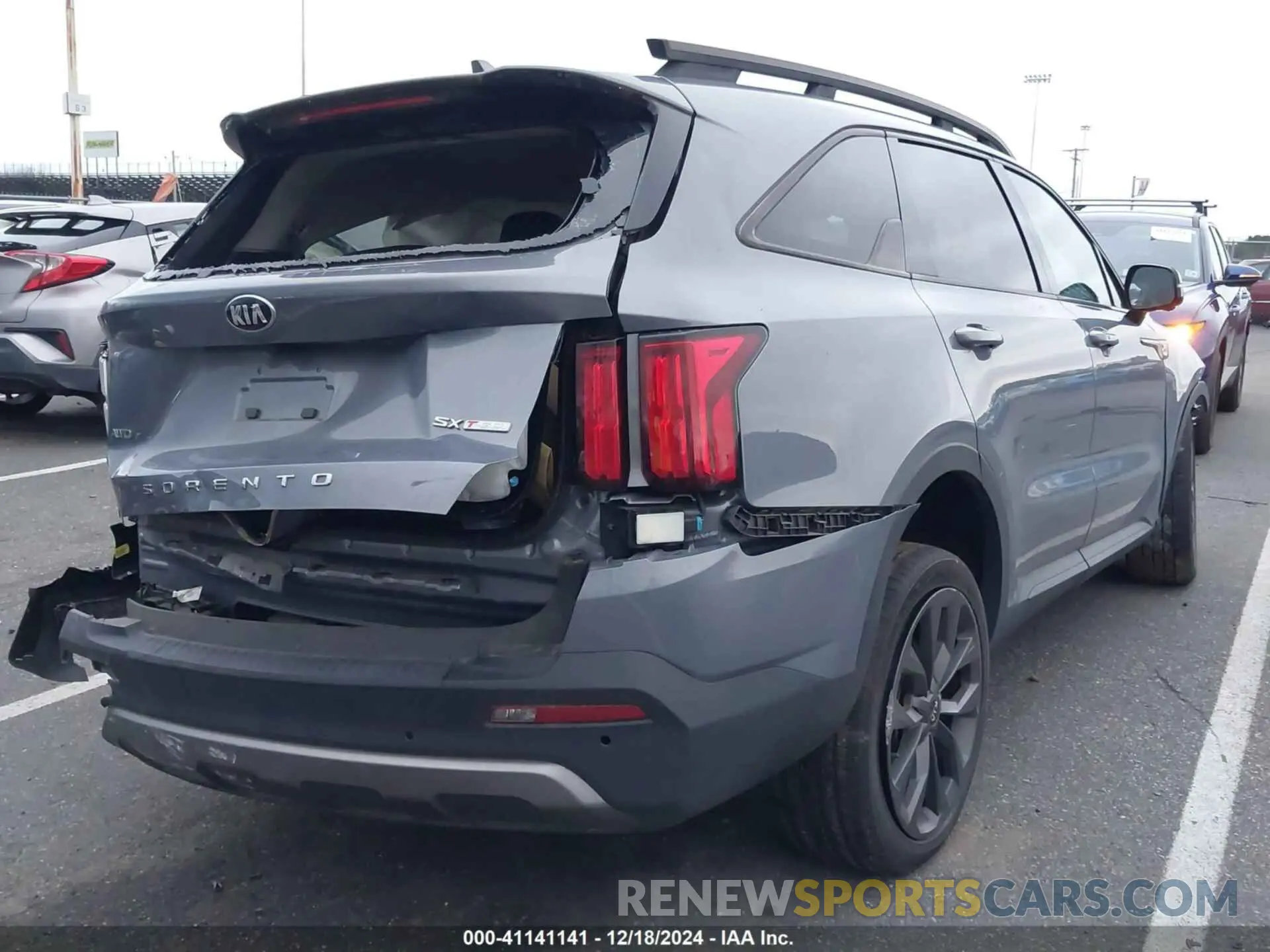 4 fotografías del automóvil dañado 5XYRKDLF6MG042391 KIA SORENTO 2021