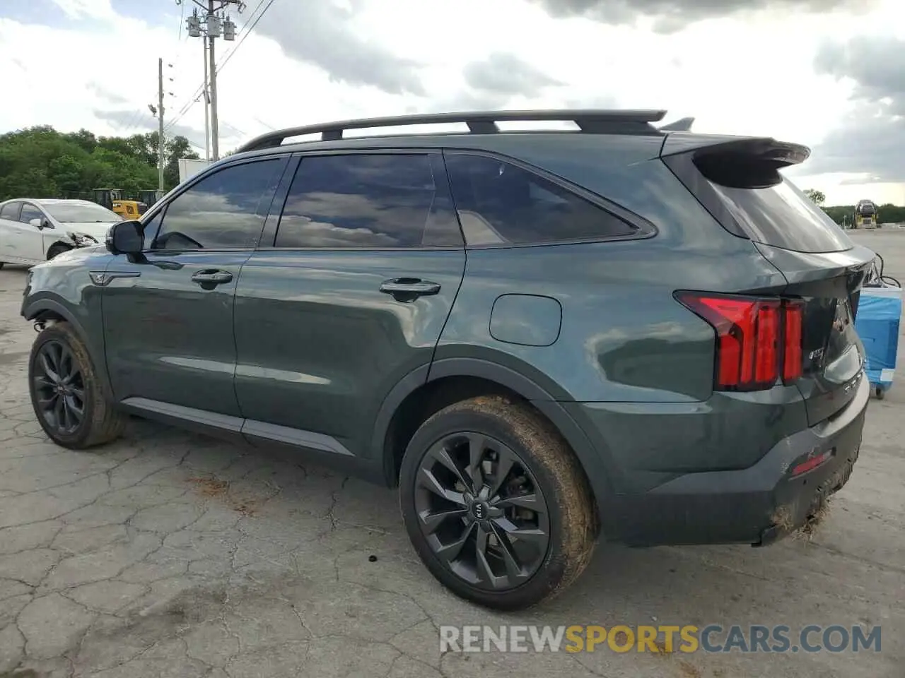 2 fotografías del automóvil dañado 5XYRKDLF9MG015718 KIA SORENTO 2021