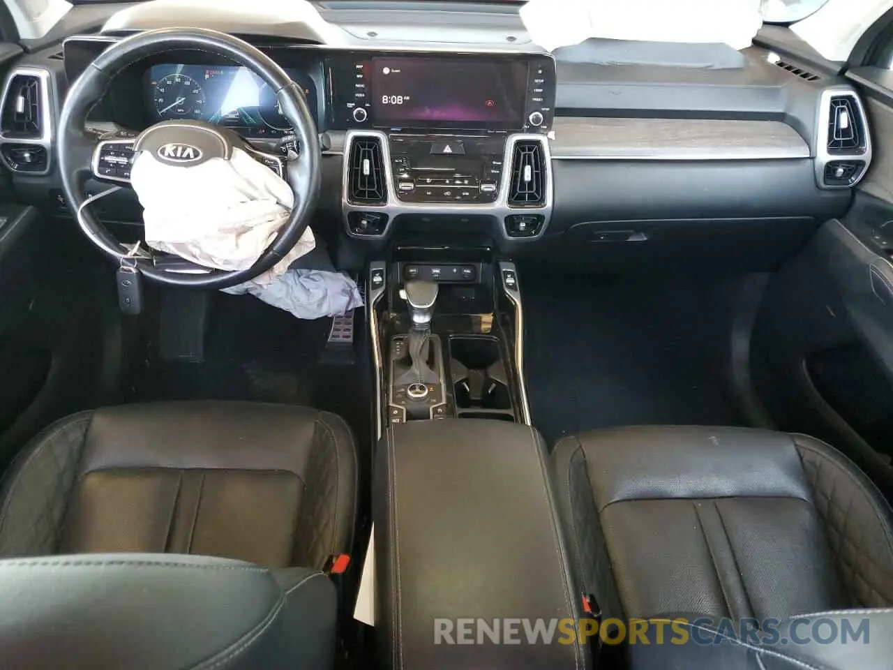 8 fotografías del automóvil dañado 5XYRKDLF9MG016318 KIA SORENTO 2021