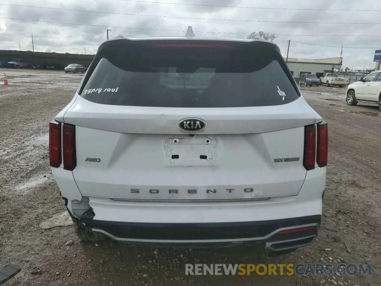 6 fotografías del automóvil dañado 5XYRKDLFXMG009863 KIA SORENTO 2021