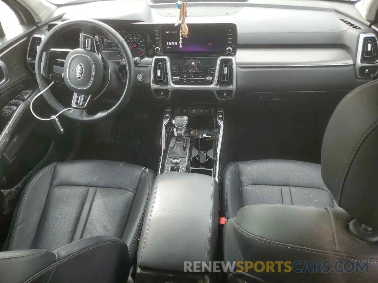 8 fotografías del automóvil dañado 5XYRKDLFXMG009863 KIA SORENTO 2021
