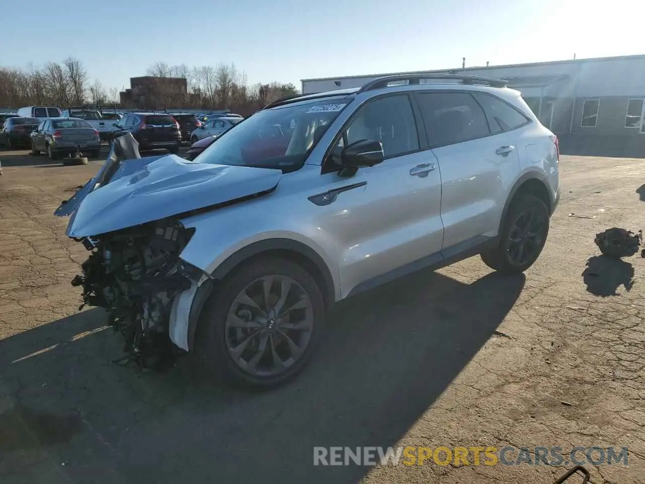 1 fotografías del automóvil dañado 5XYRKDLFXMG041065 KIA SORENTO 2021