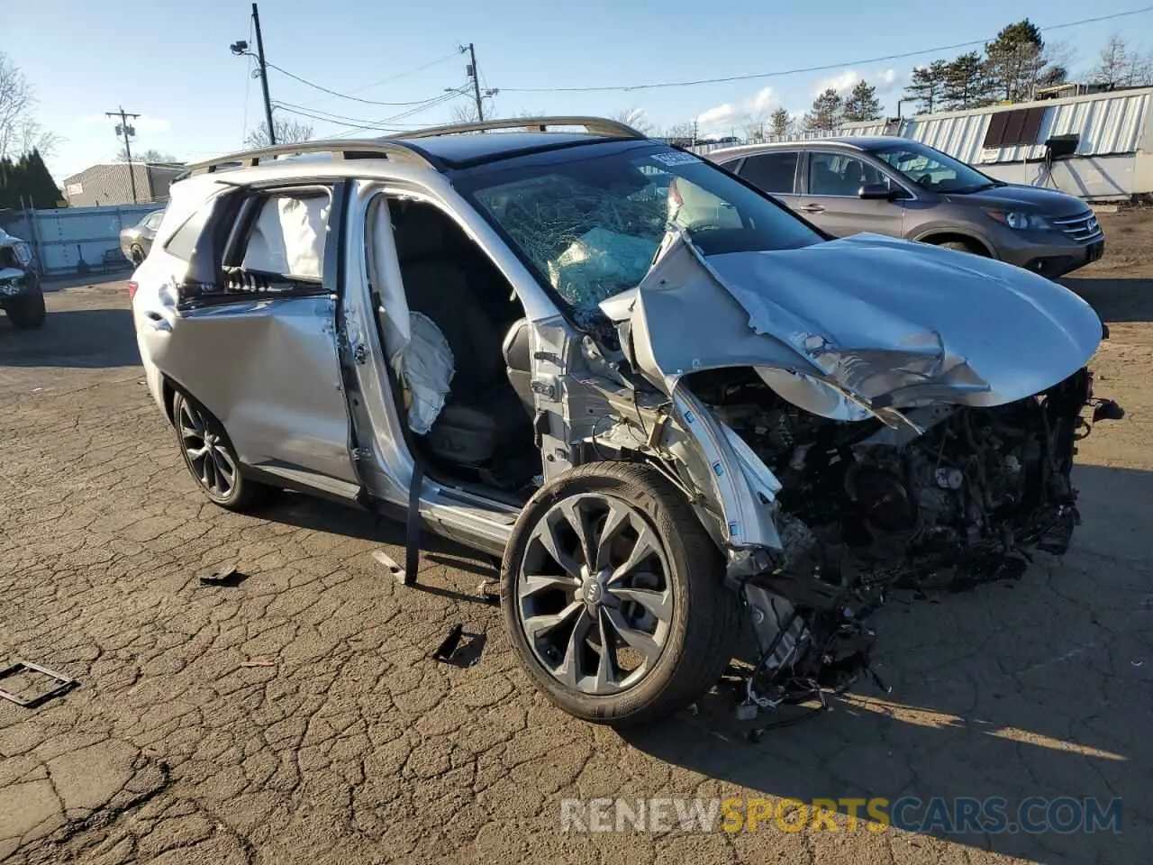 4 fotografías del automóvil dañado 5XYRKDLFXMG041065 KIA SORENTO 2021