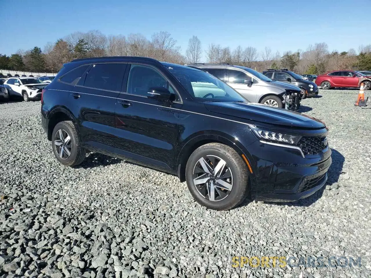 4 fotografías del automóvil dañado 5XYRL4LC0MG039120 KIA SORENTO 2021