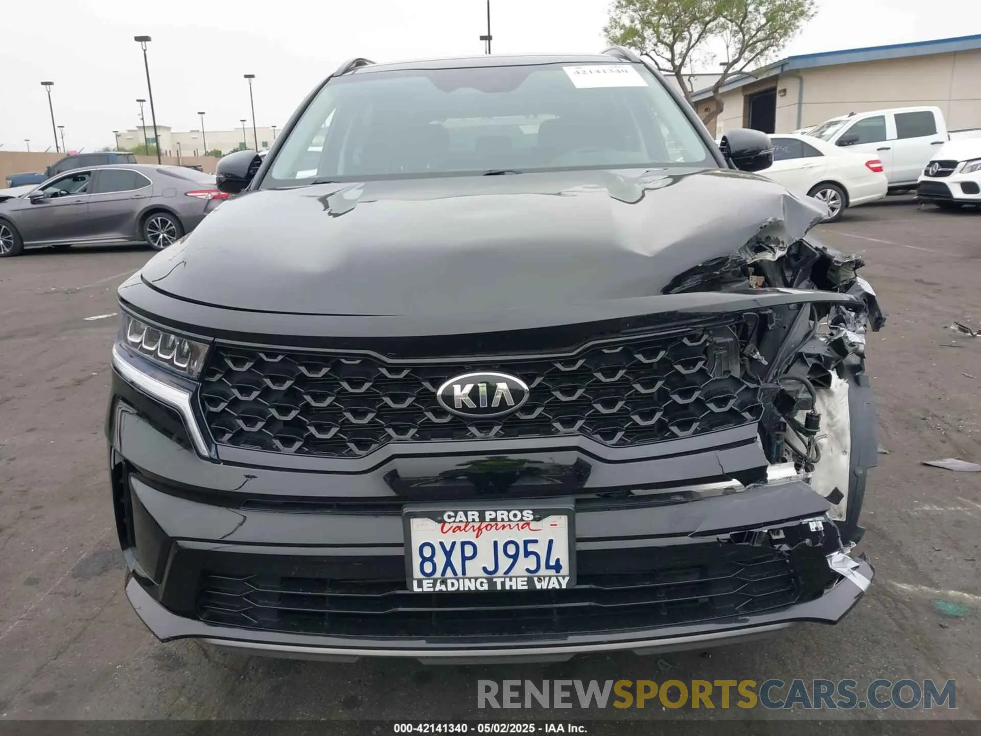12 fotografías del automóvil dañado 5XYRL4LC1MG066939 KIA SORENTO 2021