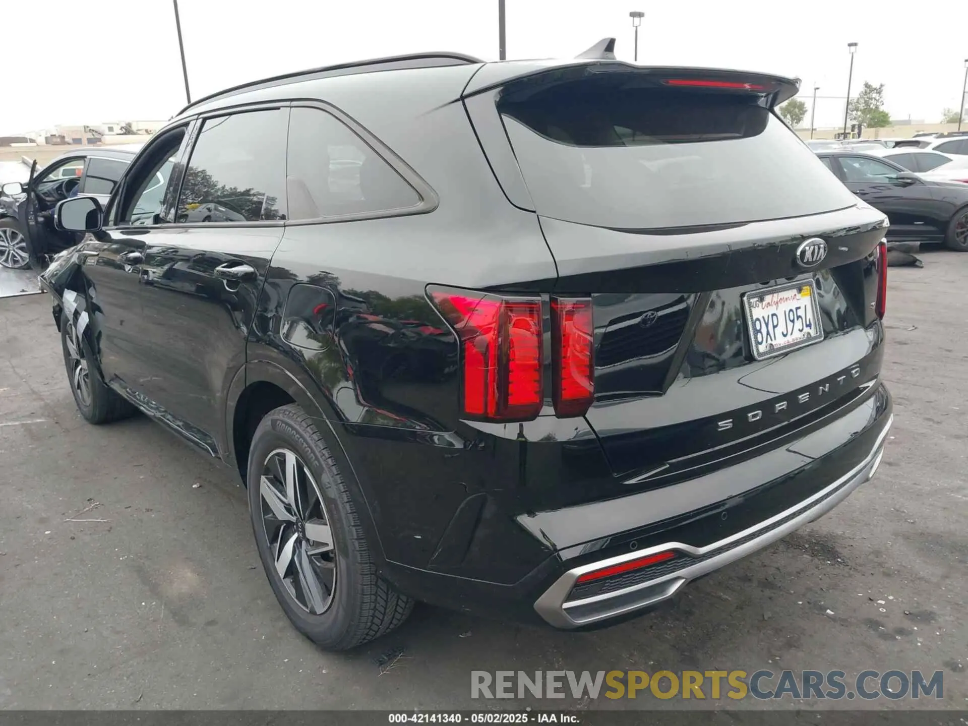 3 fotografías del automóvil dañado 5XYRL4LC1MG066939 KIA SORENTO 2021