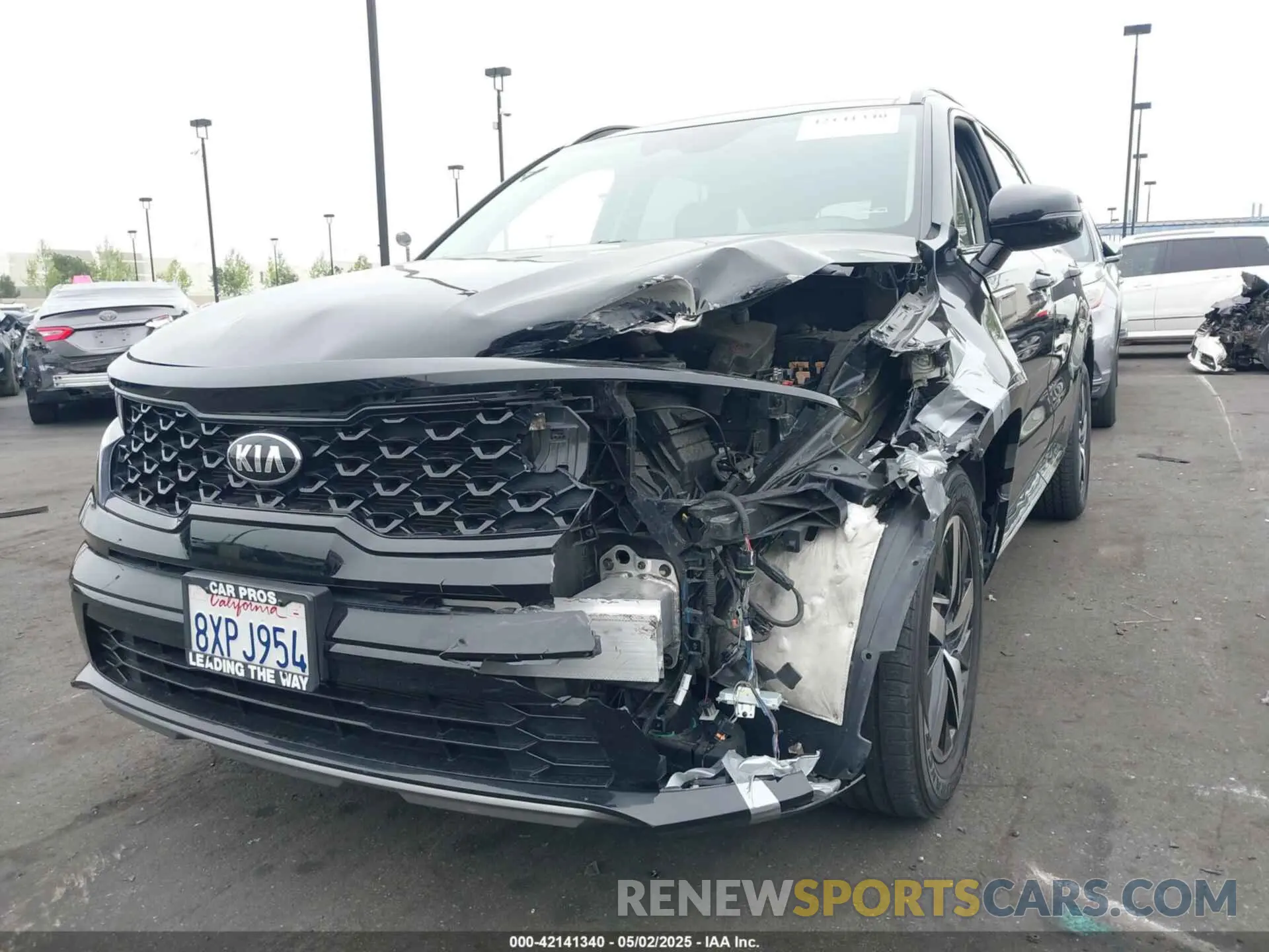 6 fotografías del automóvil dañado 5XYRL4LC1MG066939 KIA SORENTO 2021