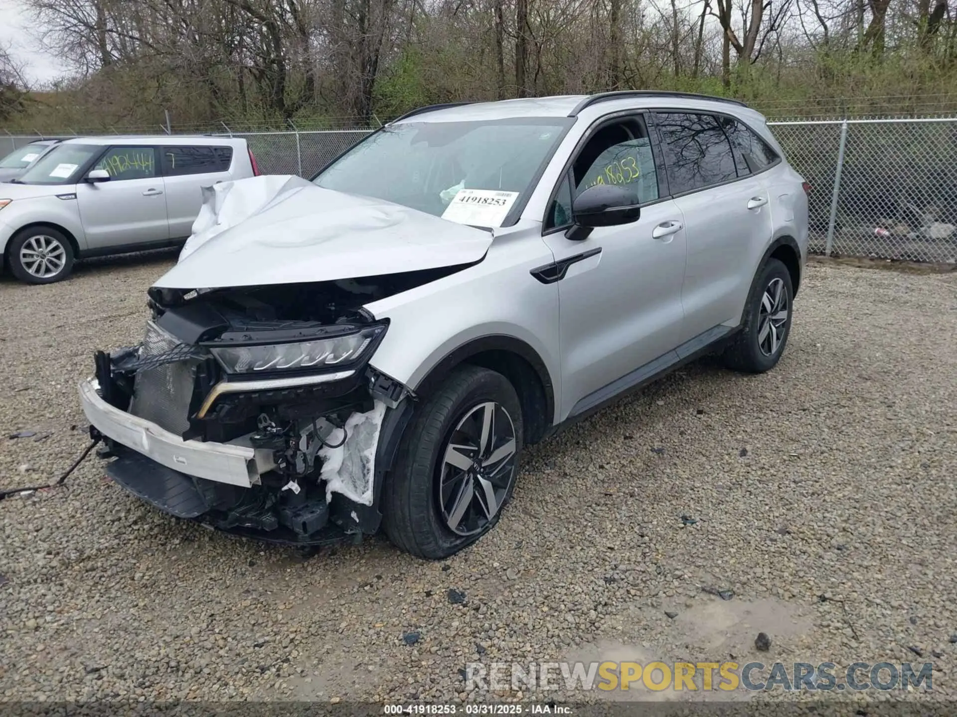2 fotografías del automóvil dañado 5XYRL4LC3MG020870 KIA SORENTO 2021