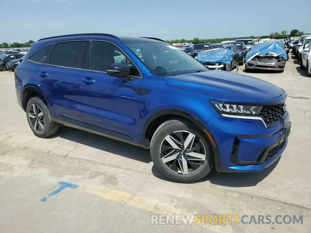 4 fotografías del automóvil dañado 5XYRL4LC4MG009134 KIA SORENTO 2021