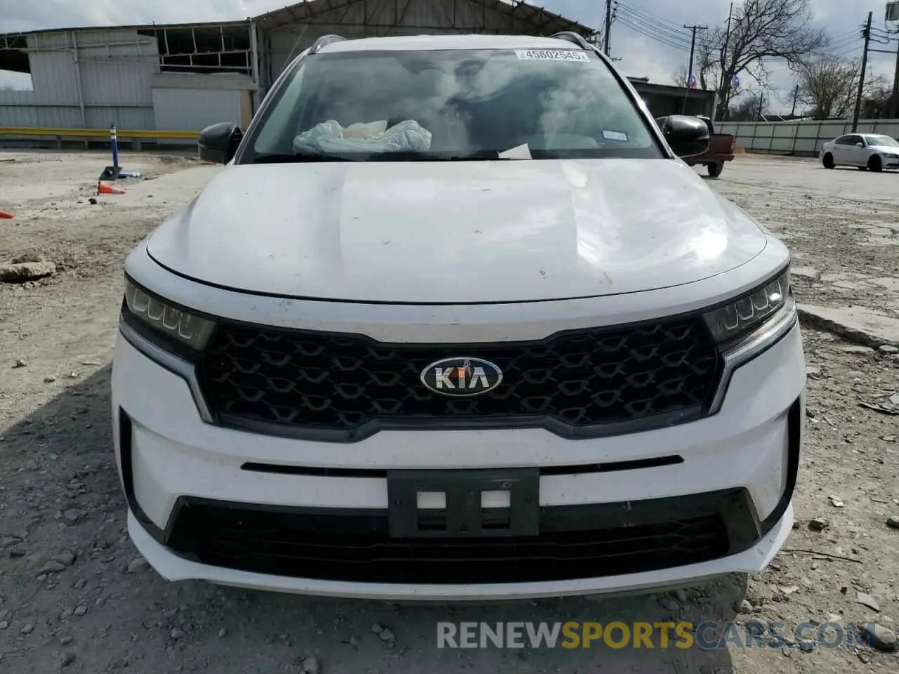 5 fotografías del automóvil dañado 5XYRL4LCXMG064090 KIA SORENTO 2021
