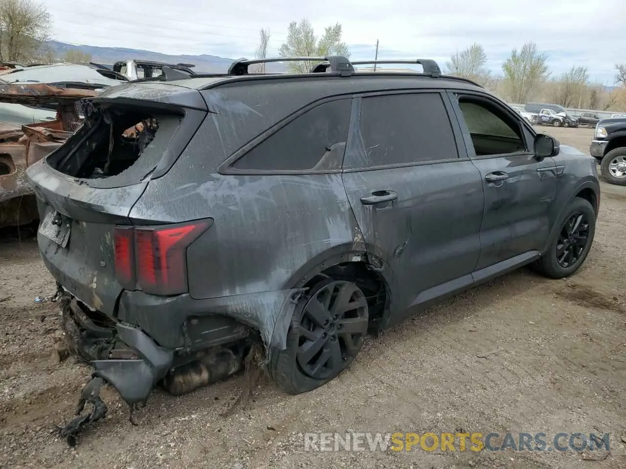 3 fotografías del automóvil dañado 5XYRLDLC0MG024262 KIA SORENTO 2021