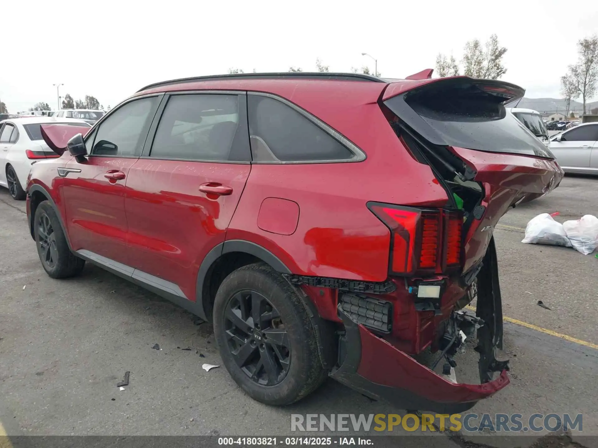 3 fotografías del automóvil dañado 5XYRLDLC2MG005454 KIA SORENTO 2021