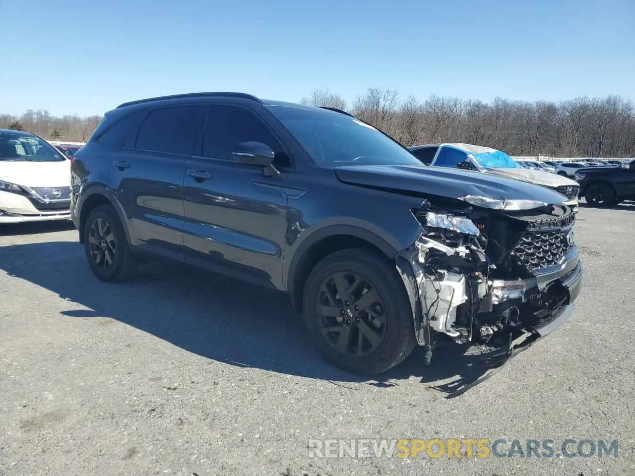 4 fotografías del automóvil dañado 5XYRLDLC3MG049107 KIA SORENTO 2021