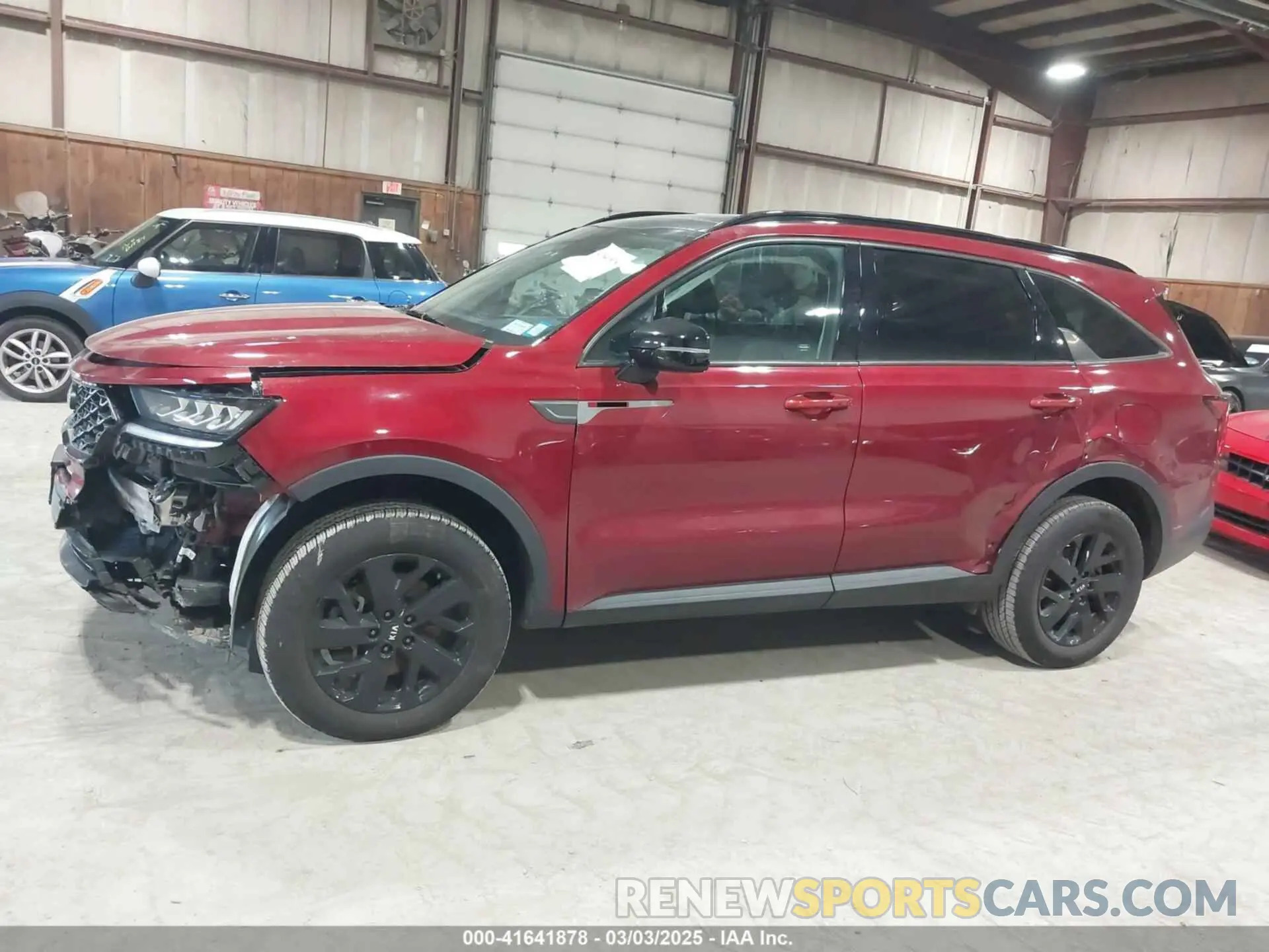 14 fotografías del automóvil dañado 5XYRLDLC5MG053854 KIA SORENTO 2021