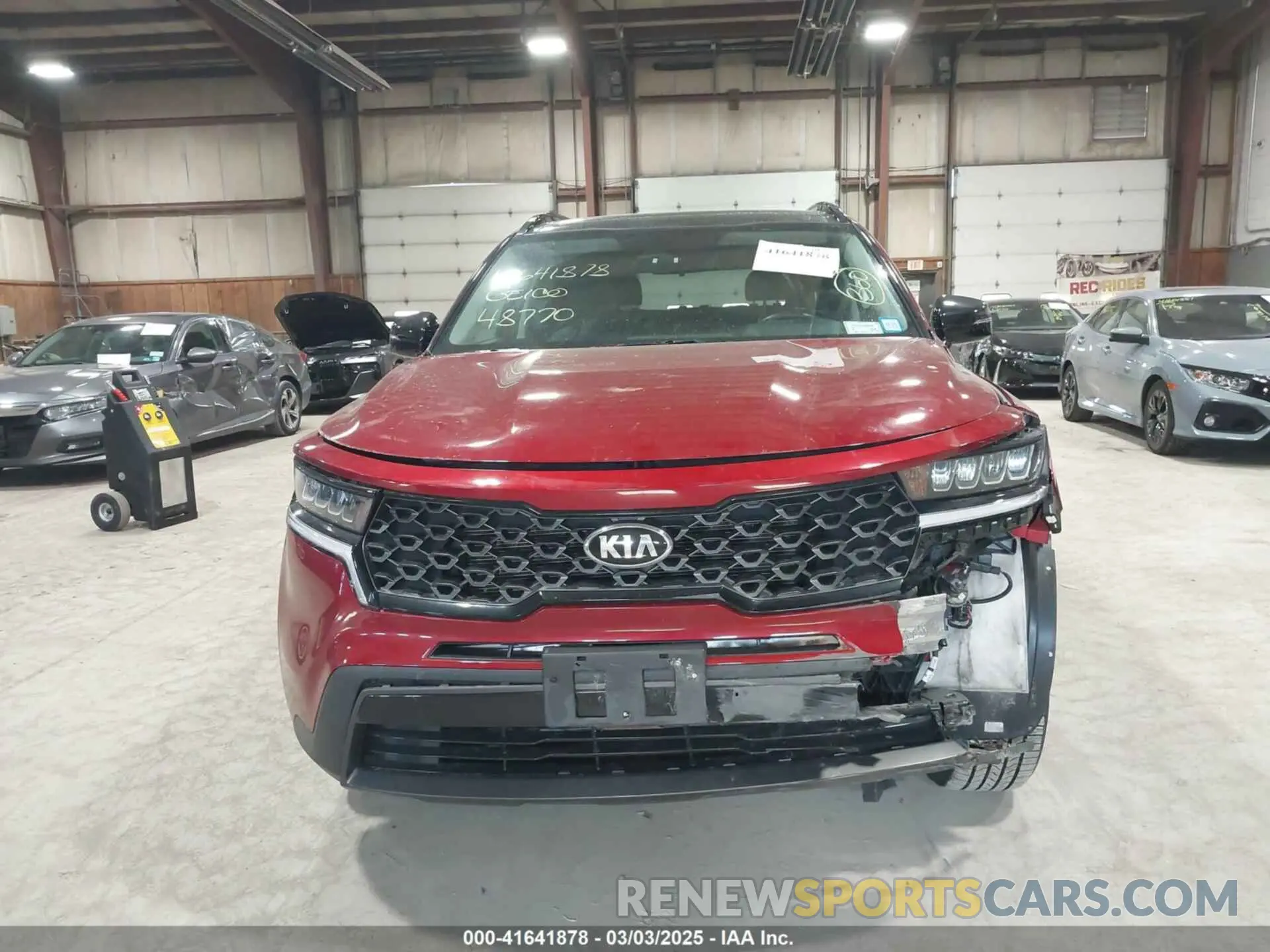 17 fotografías del automóvil dañado 5XYRLDLC5MG053854 KIA SORENTO 2021