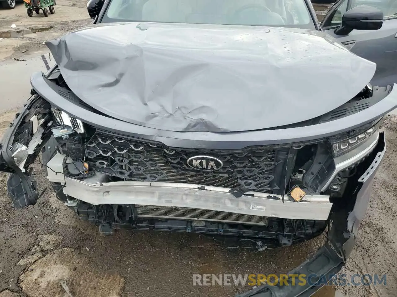 13 fotografías del automóvil dañado 5XYRLDLCXMG005346 KIA SORENTO 2021