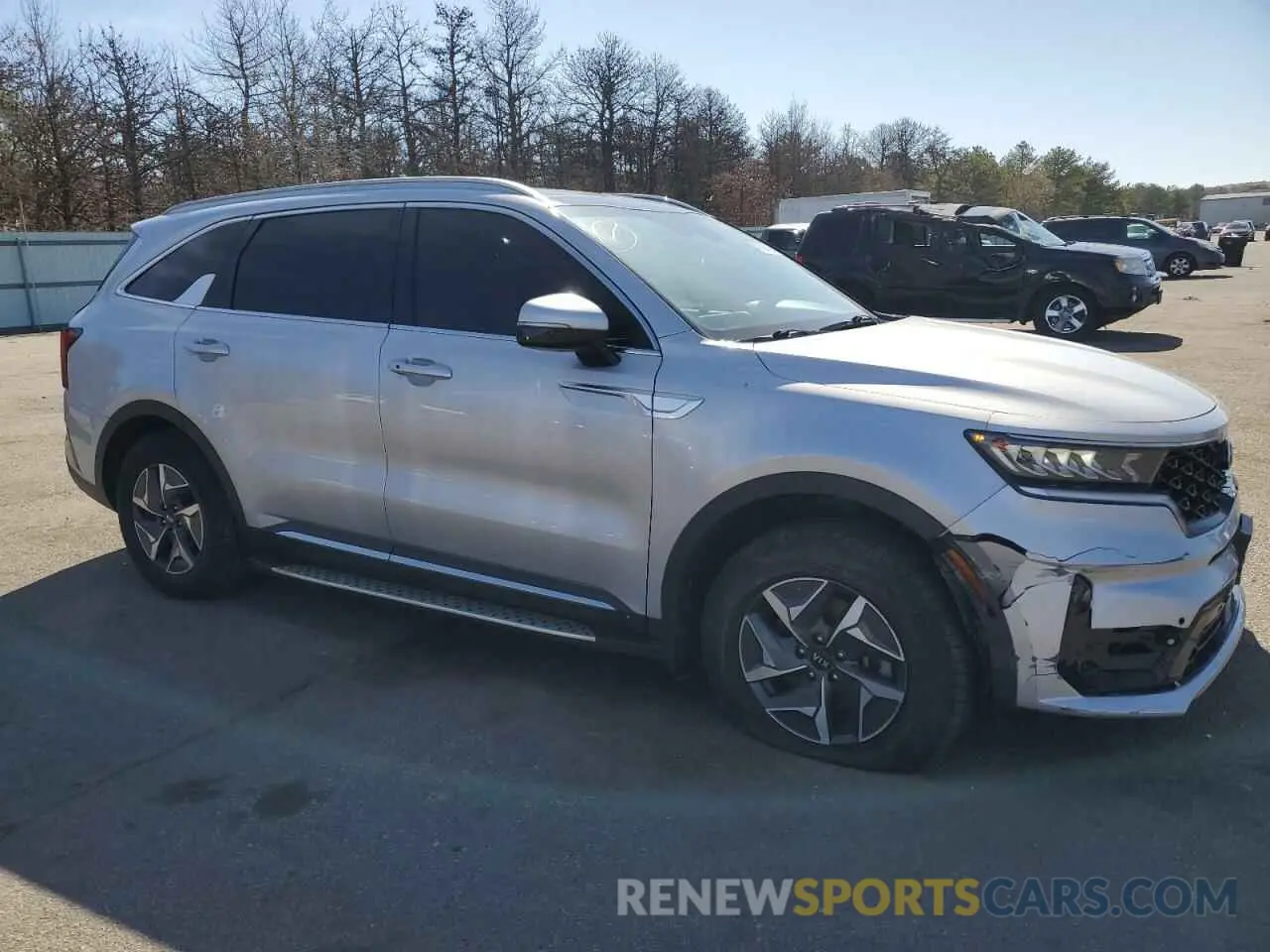 4 fotografías del automóvil dañado KNDRH4LG0M5033315 KIA SORENTO 2021