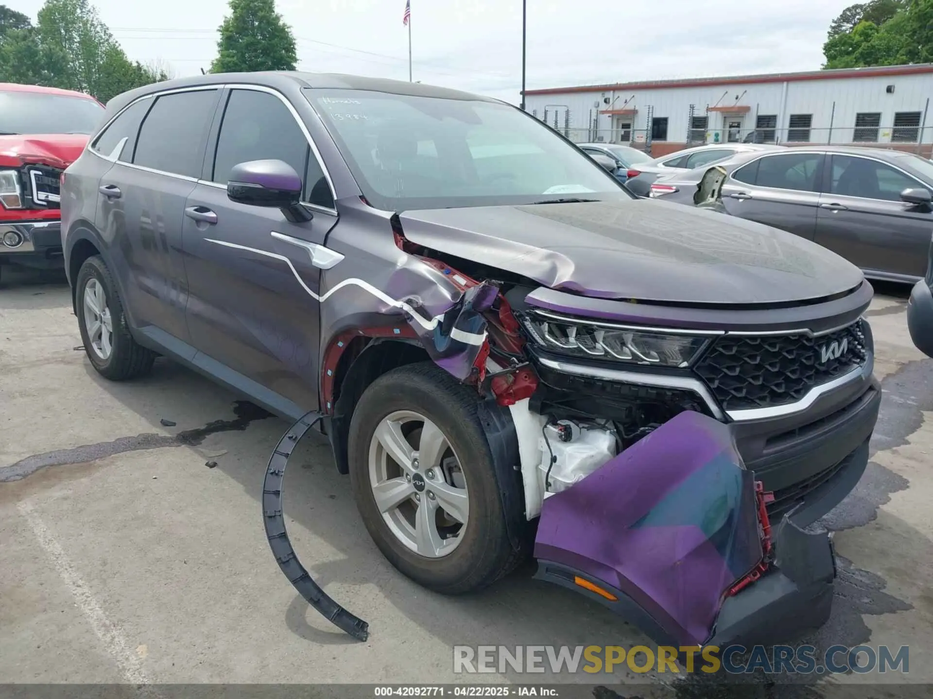 1 fotografías del automóvil dañado 5XYRG4LC9NG091772 KIA SORENTO 2022