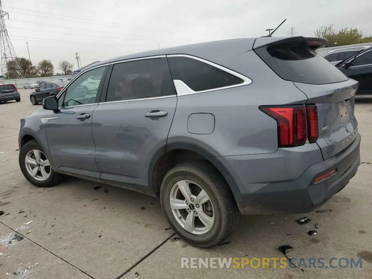 2 fotografías del automóvil dañado 5XYRGDLC1NG113893 KIA SORENTO 2022