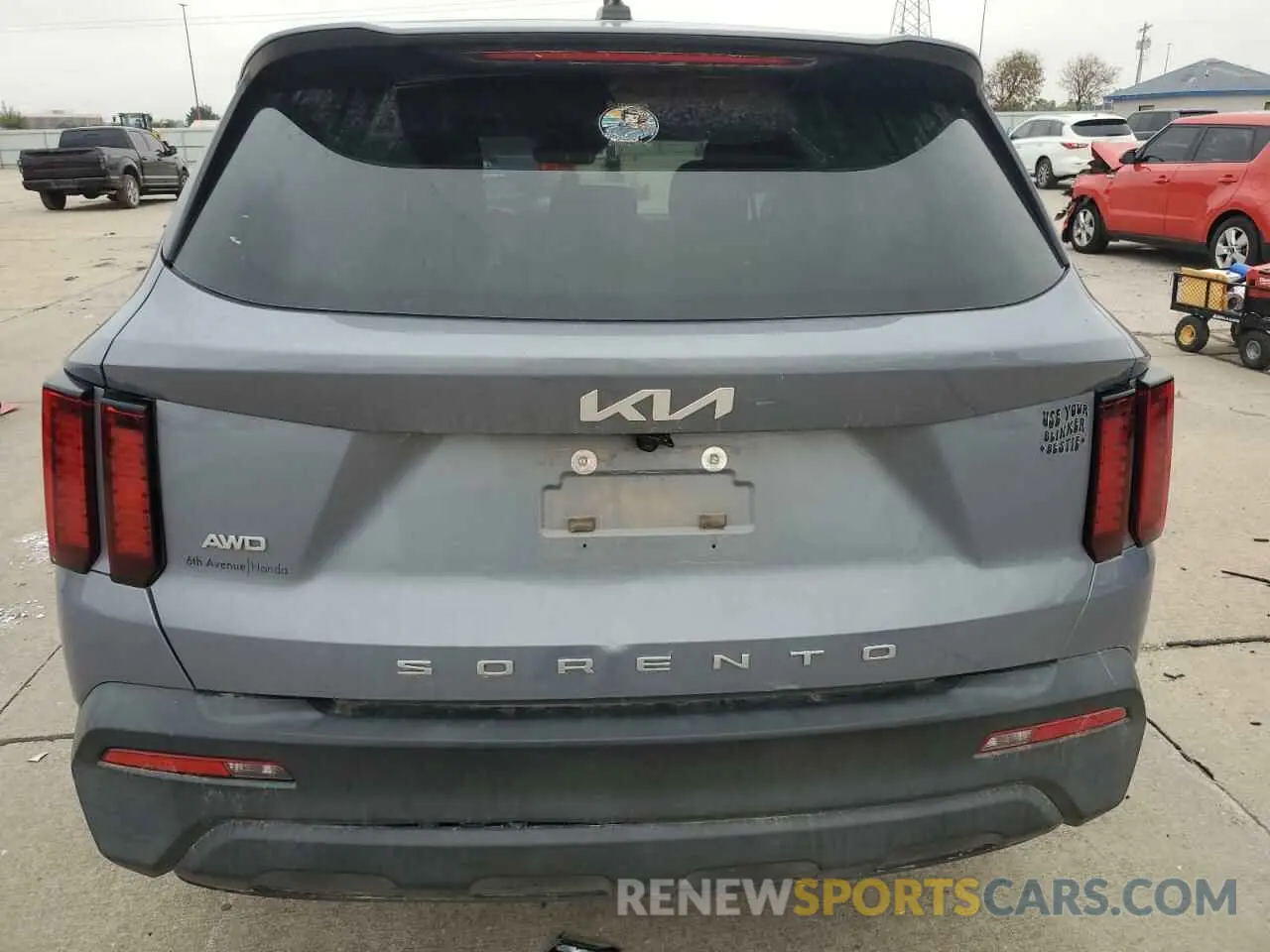 6 fotografías del automóvil dañado 5XYRGDLC1NG113893 KIA SORENTO 2022