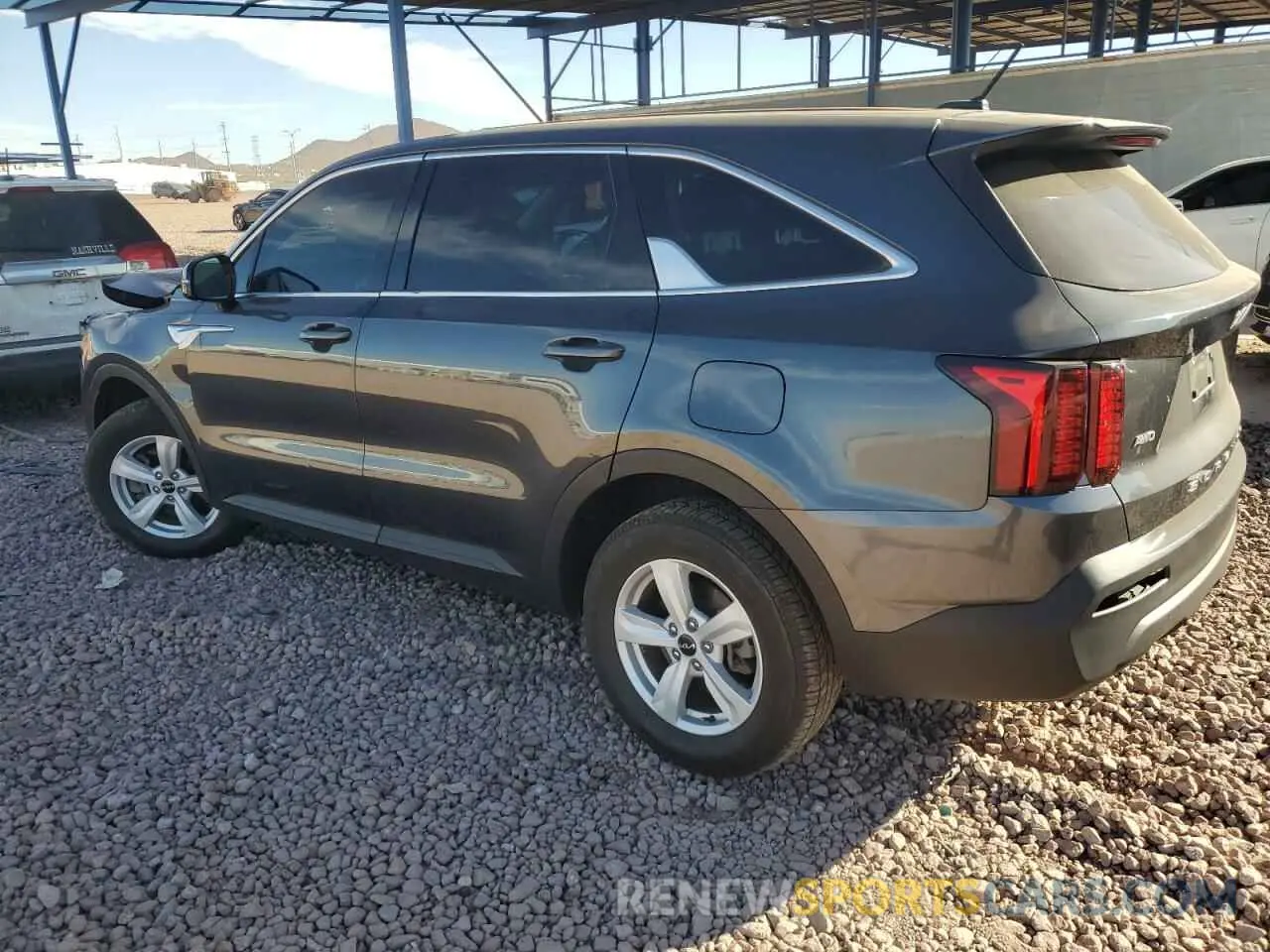 2 fotografías del automóvil dañado 5XYRGDLC3NG103012 KIA SORENTO 2022