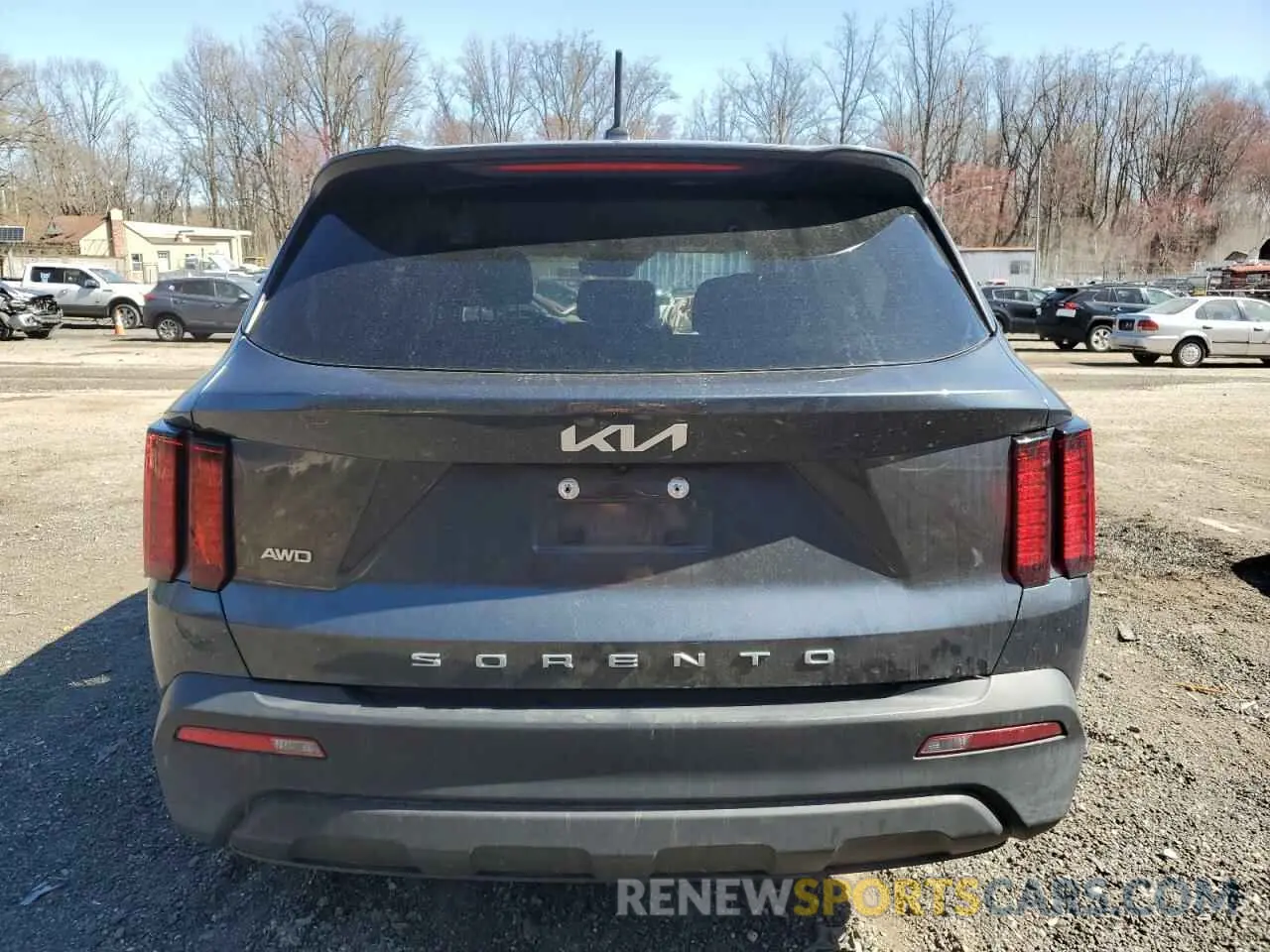 6 fotografías del automóvil dañado 5XYRGDLC3NG116813 KIA SORENTO 2022
