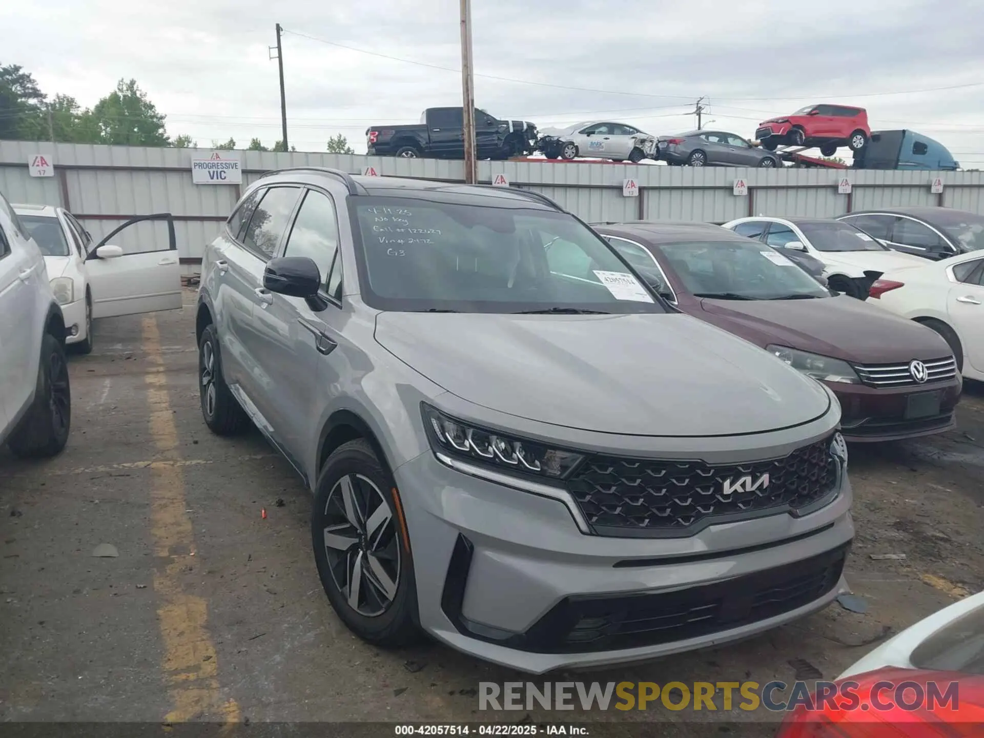 1 fotografías del automóvil dañado 5XYRH4LF7NG132472 KIA SORENTO 2022