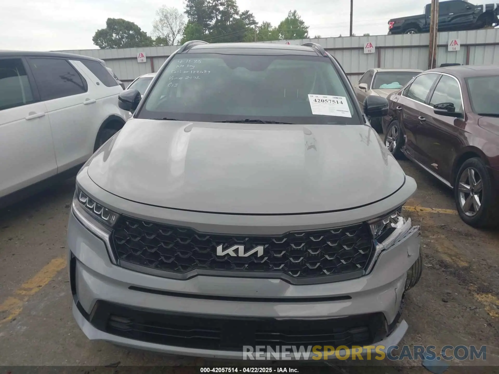 12 fotografías del automóvil dañado 5XYRH4LF7NG132472 KIA SORENTO 2022