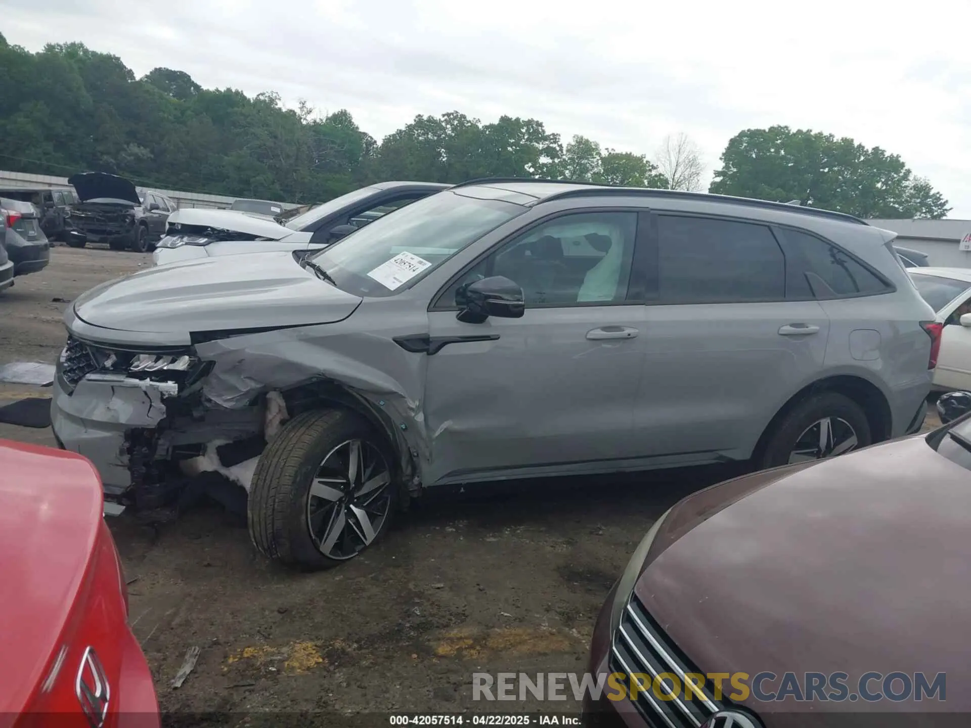 14 fotografías del automóvil dañado 5XYRH4LF7NG132472 KIA SORENTO 2022