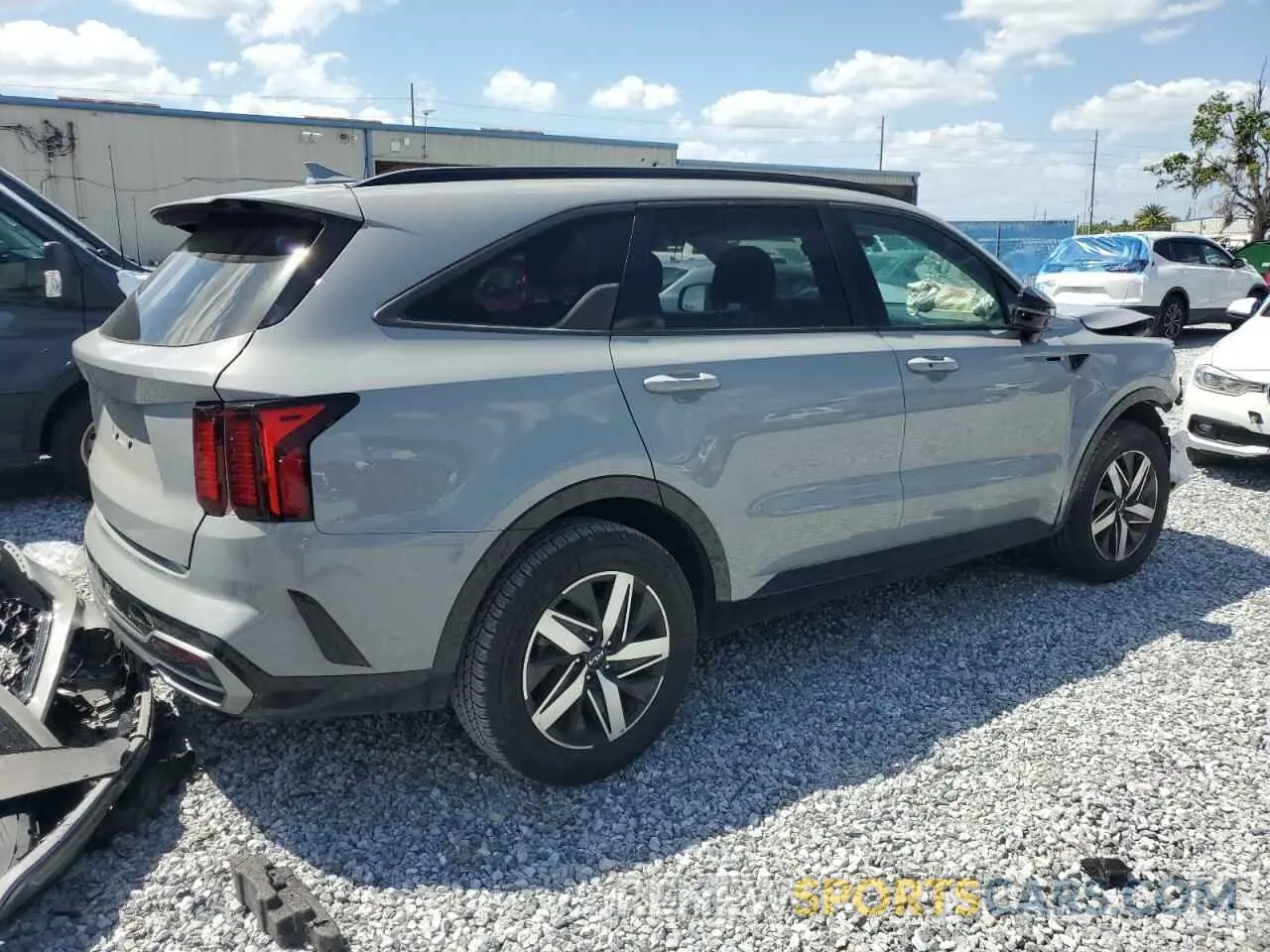 3 fotografías del automóvil dañado 5XYRH4LF8NG123537 KIA SORENTO 2022