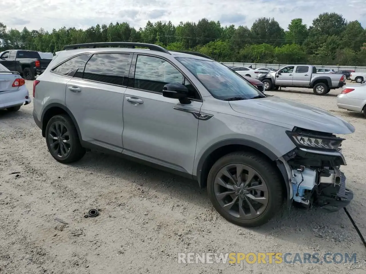 4 fotografías del automóvil dañado 5XYRHDLF8NG111145 KIA SORENTO 2022