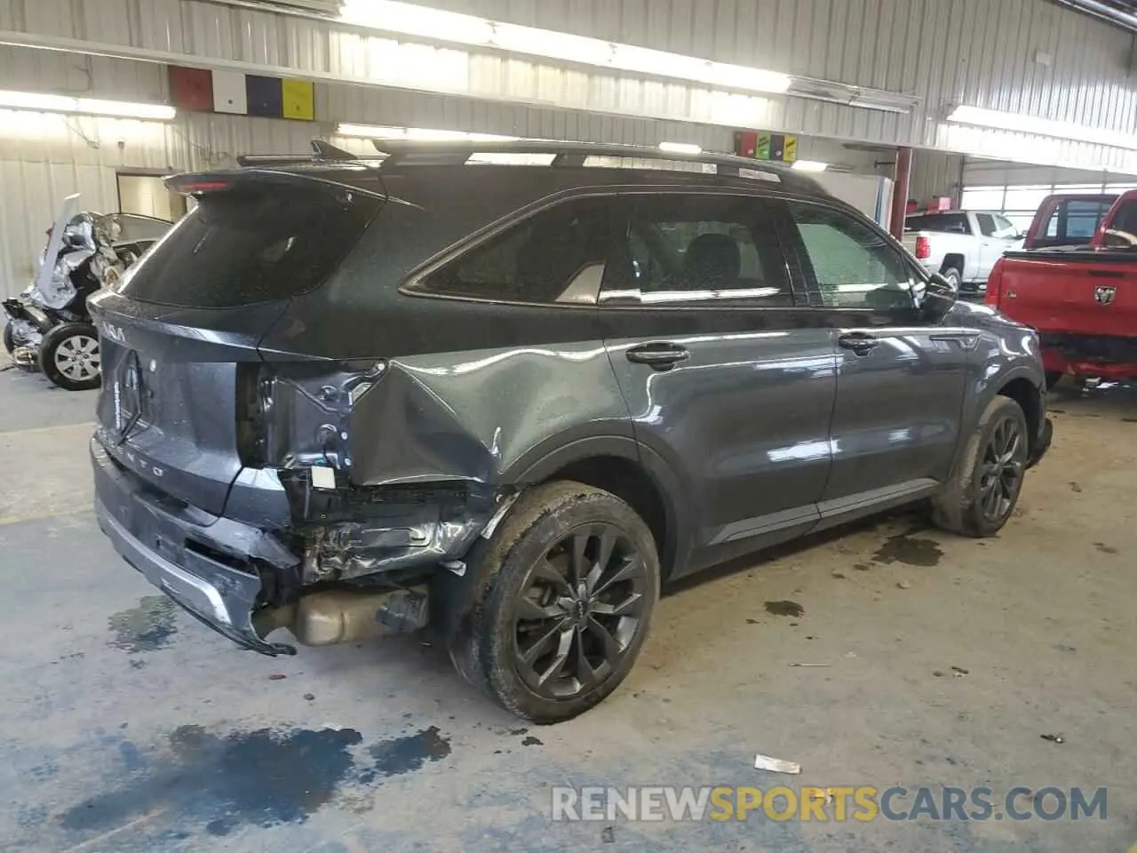 3 fotografías del automóvil dañado 5XYRHDLFXNG091660 KIA SORENTO 2022
