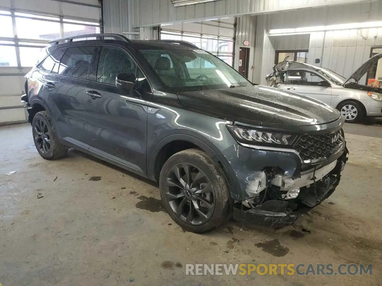 4 fotografías del automóvil dañado 5XYRHDLFXNG091660 KIA SORENTO 2022