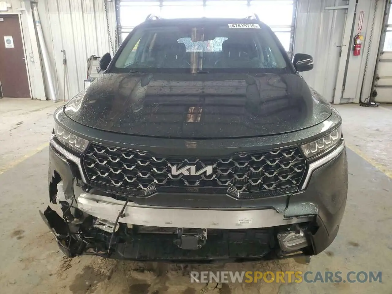 5 fotografías del automóvil dañado 5XYRHDLFXNG091660 KIA SORENTO 2022
