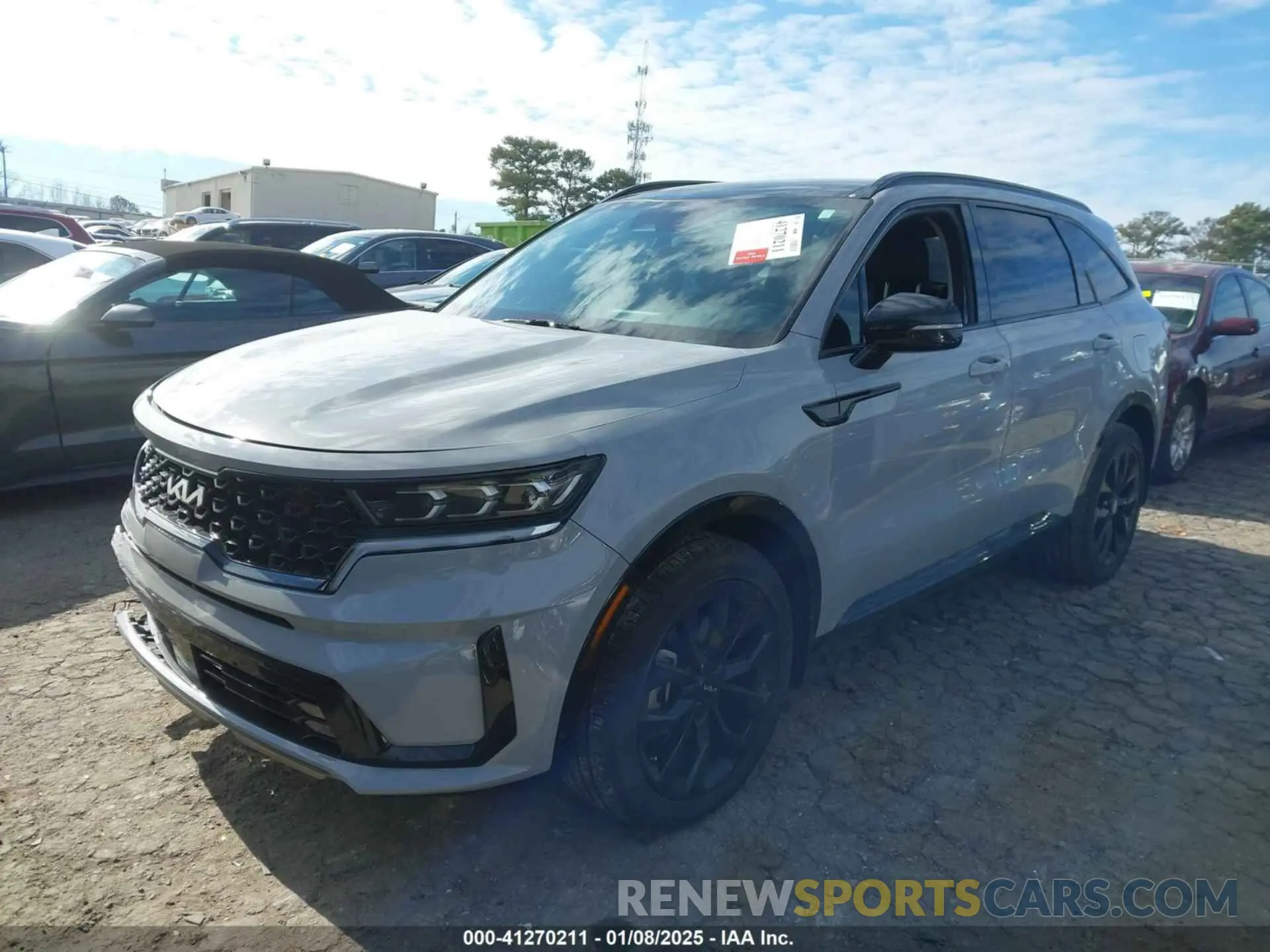 2 fotografías del automóvil dañado 5XYRK4LF1NG161371 KIA SORENTO 2022
